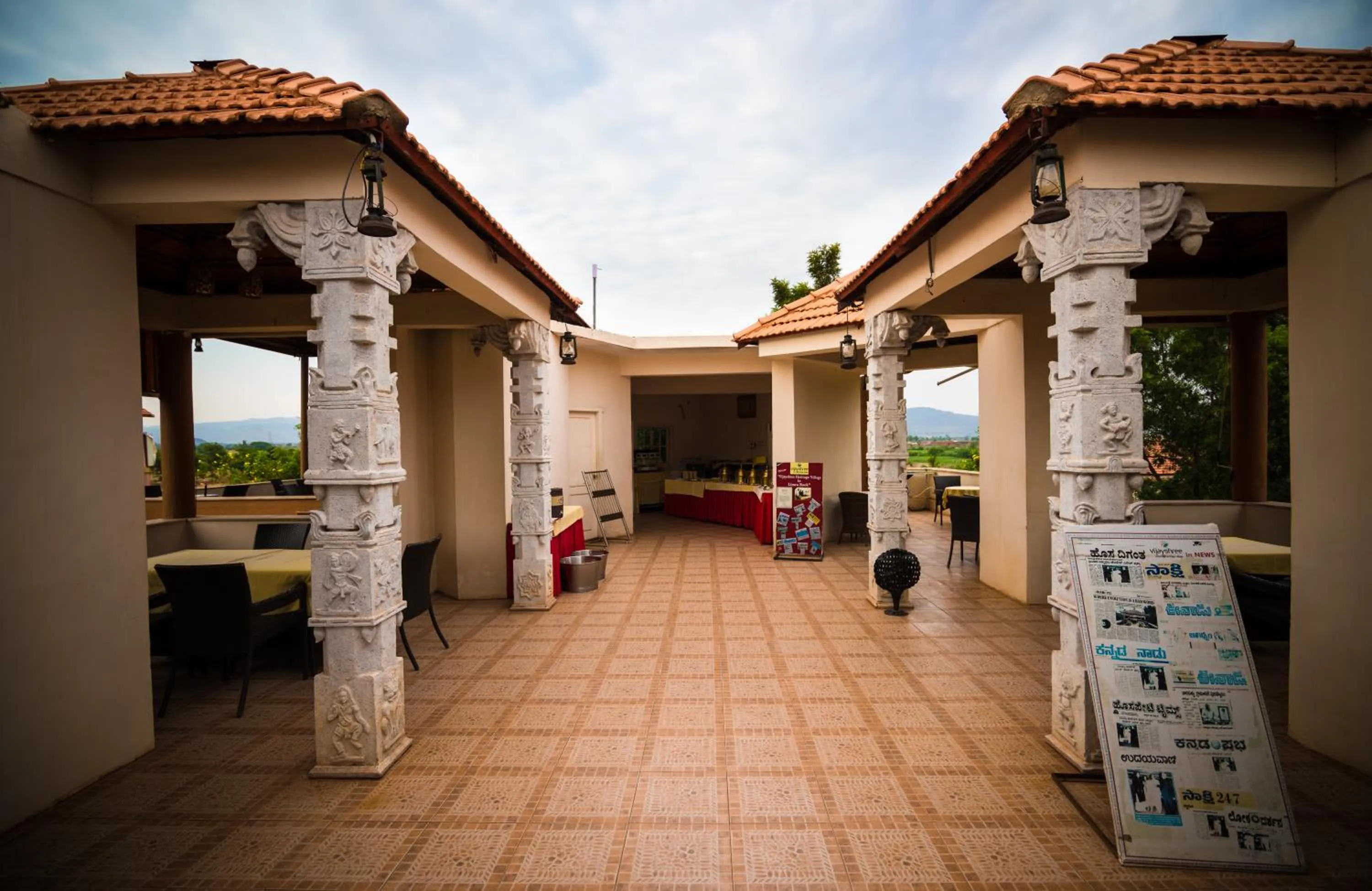 Property building in Vijayshree Resort, Hampi