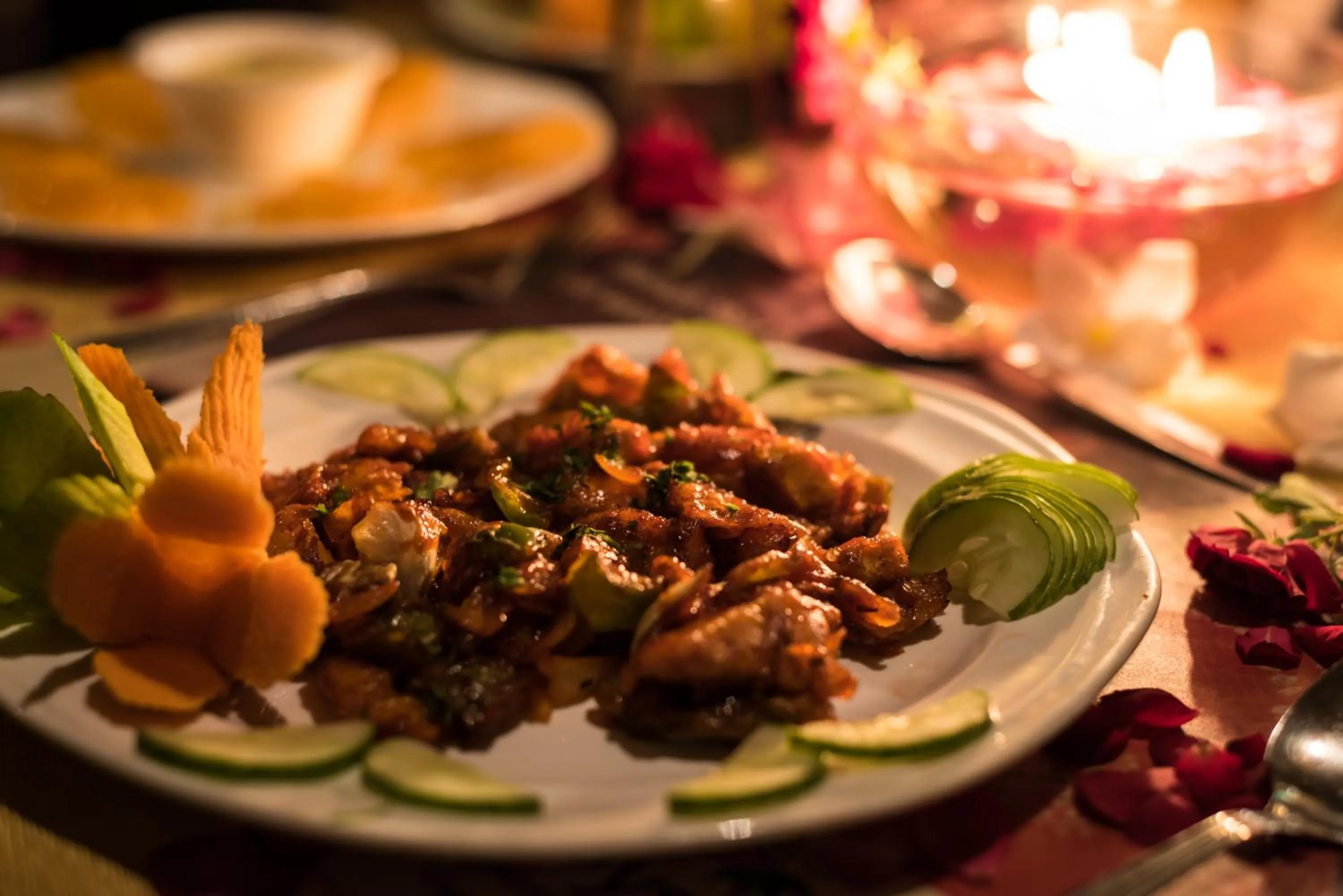 Restaurant/places to eat in Vijayshree Resort, Hampi