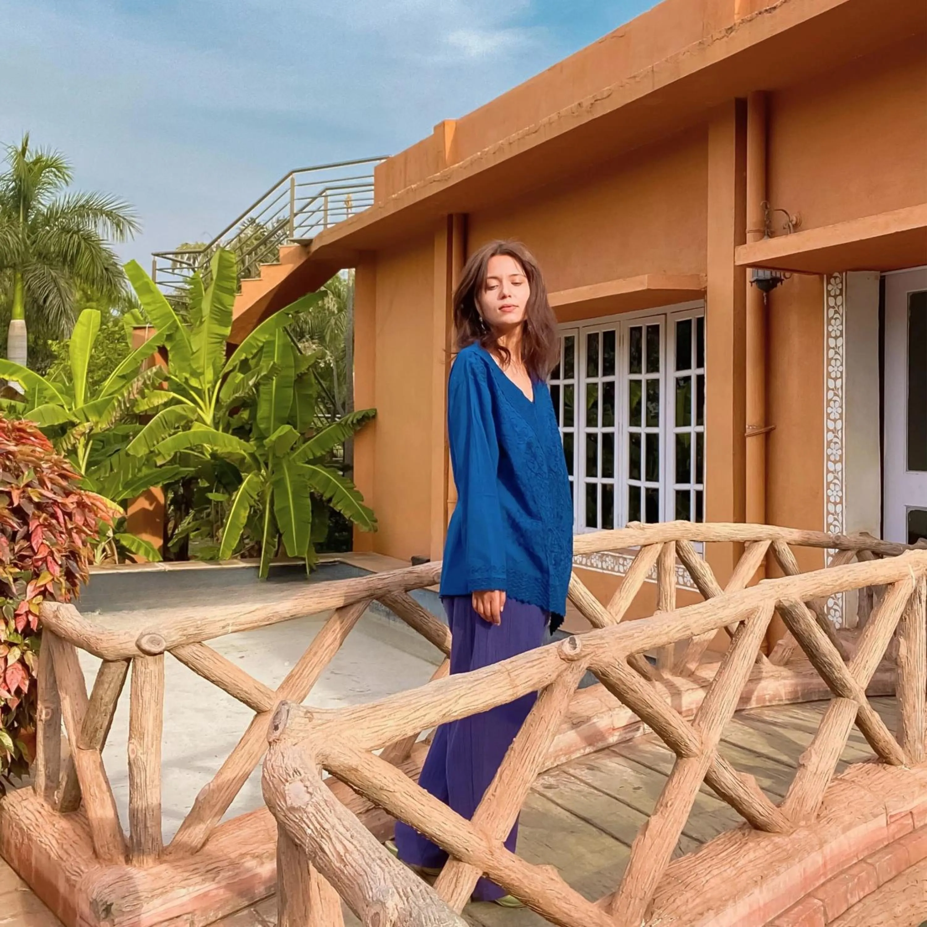 Balcony/Terrace in Vijayshree Resort, Hampi