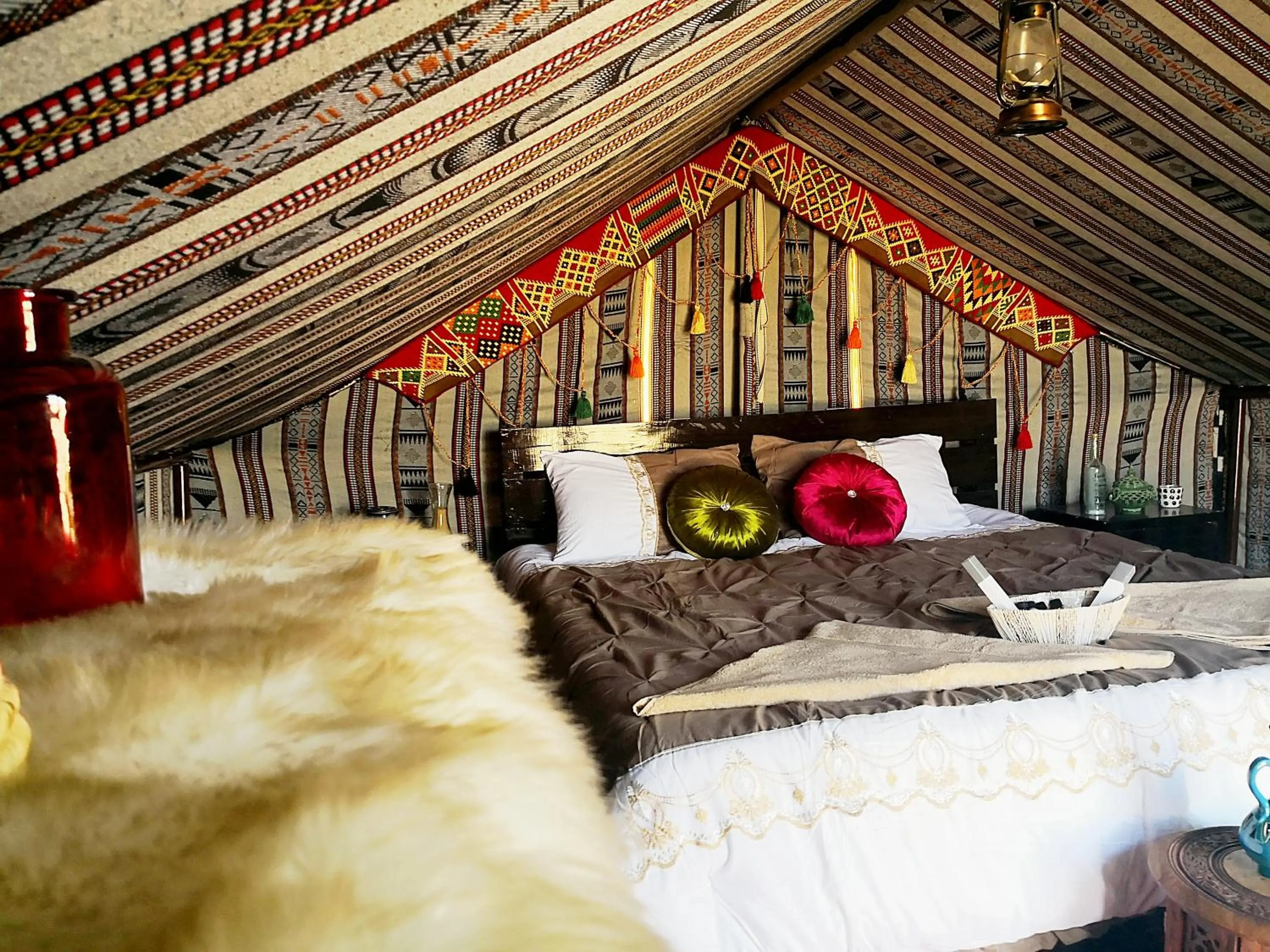 Bed in Queen Desert camp