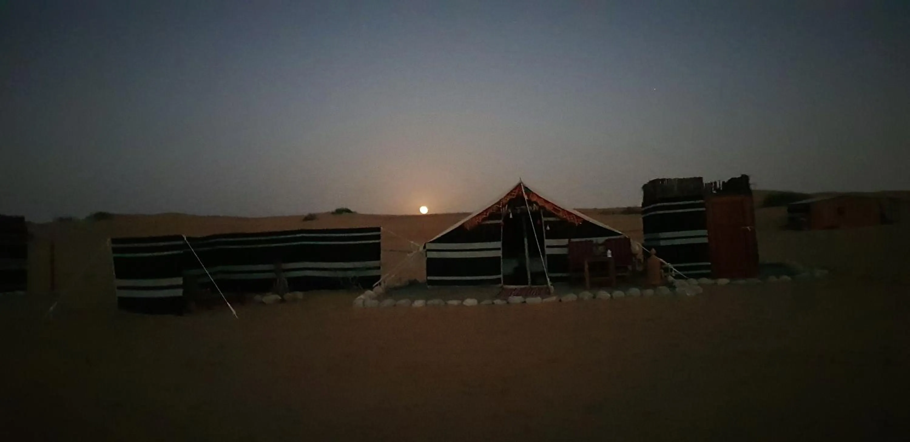 Night in Queen Desert camp