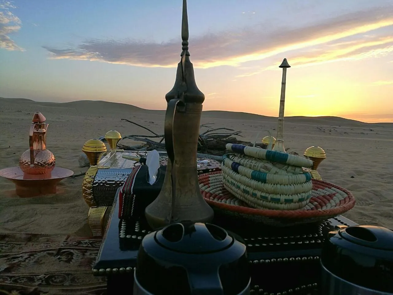 Sunset in Queen Desert camp