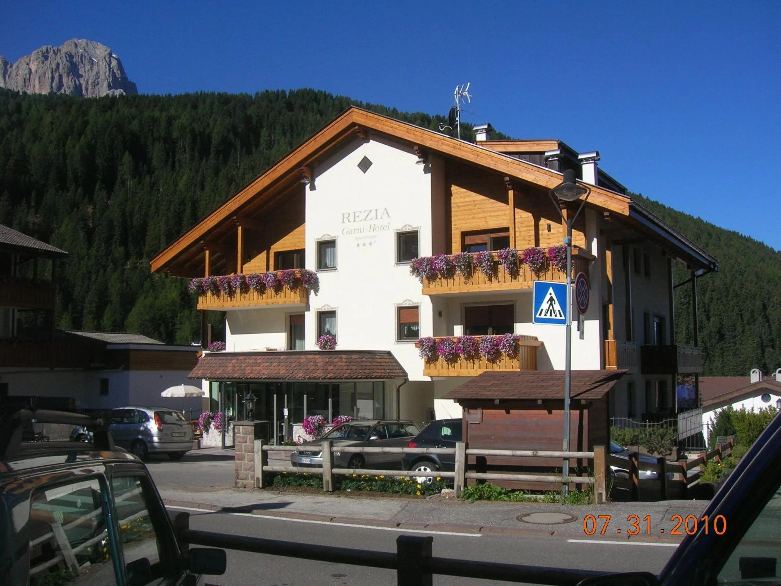 Property building in Garni Hotel Rezia