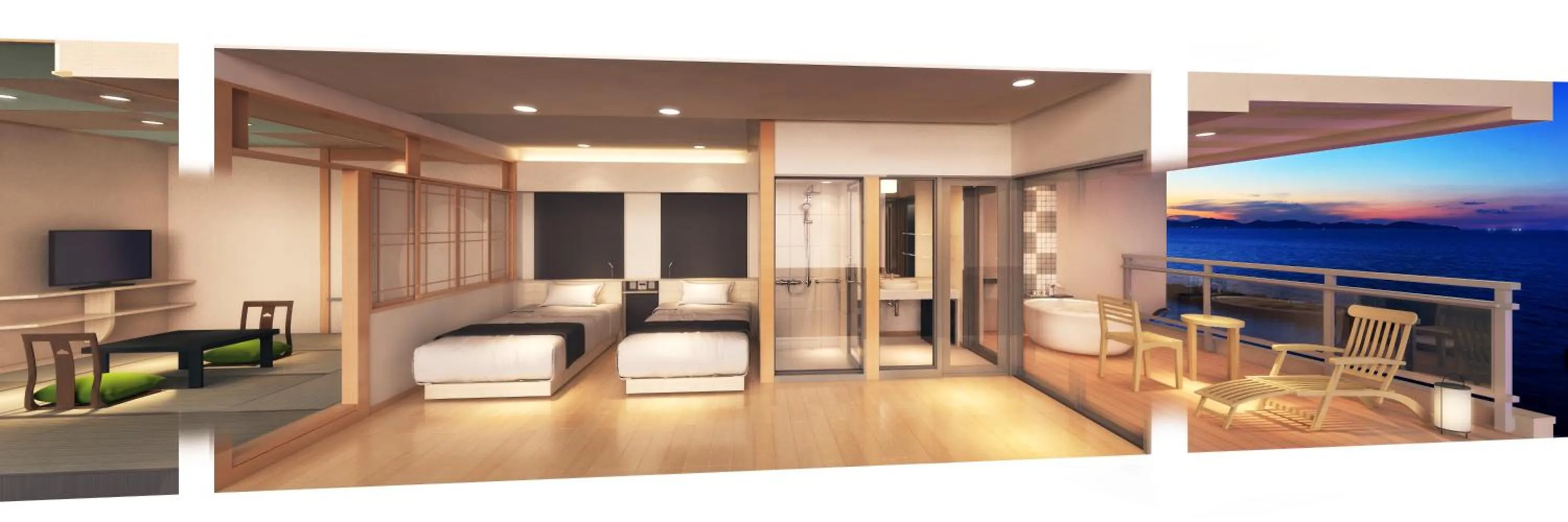 Bed in Kaike Yugetsu