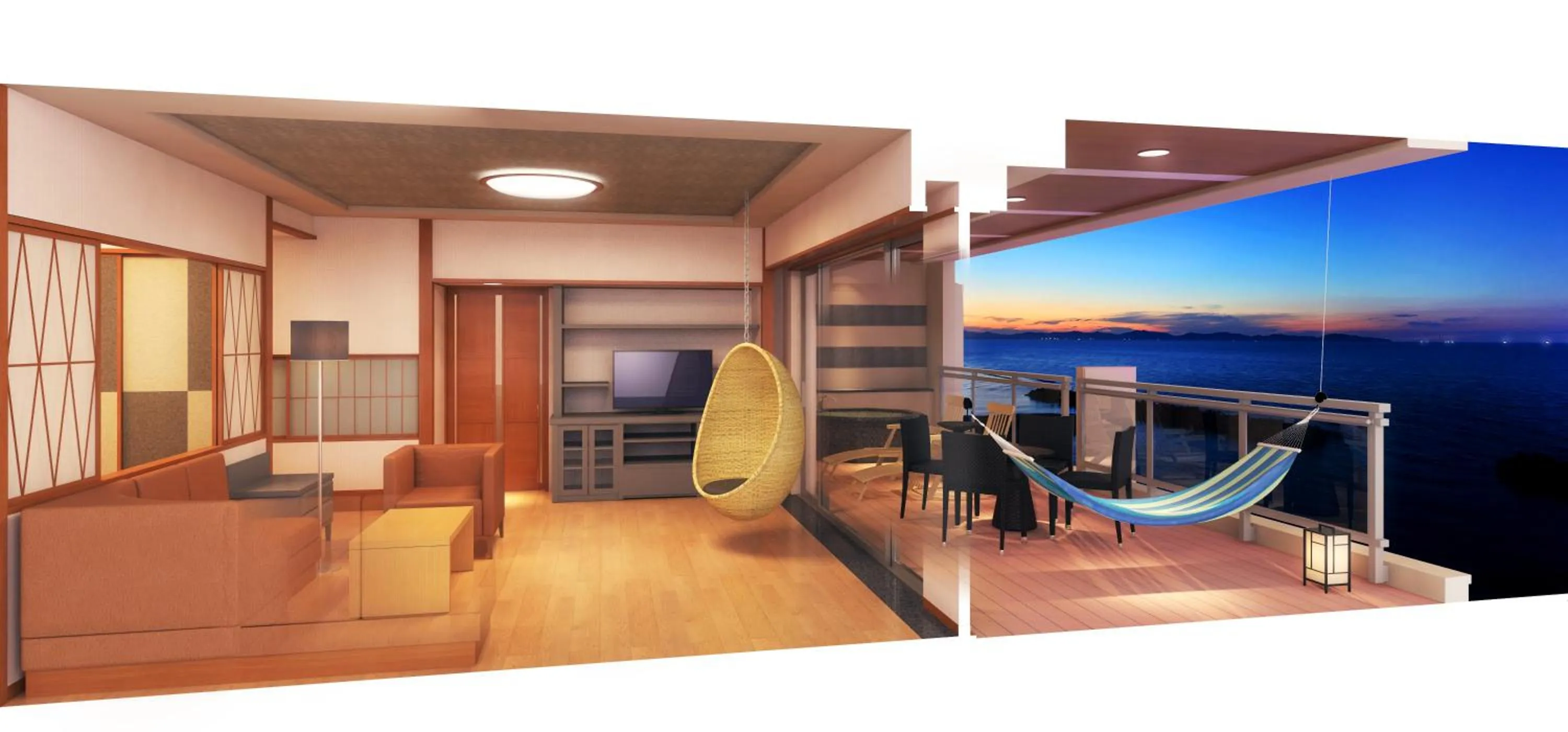 Patio in Kaike Yugetsu