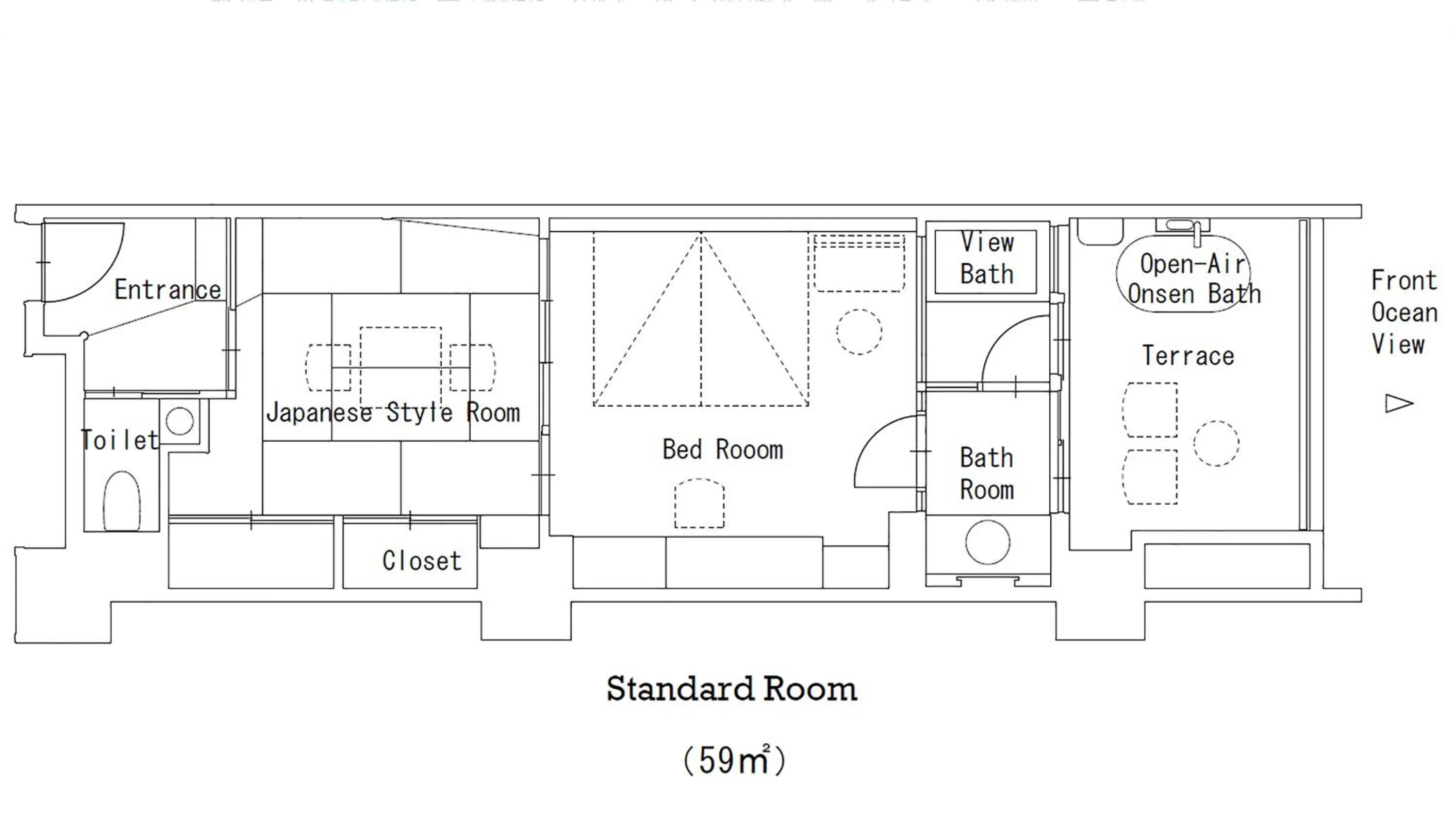 Photo of the whole room in Kaike Yugetsu