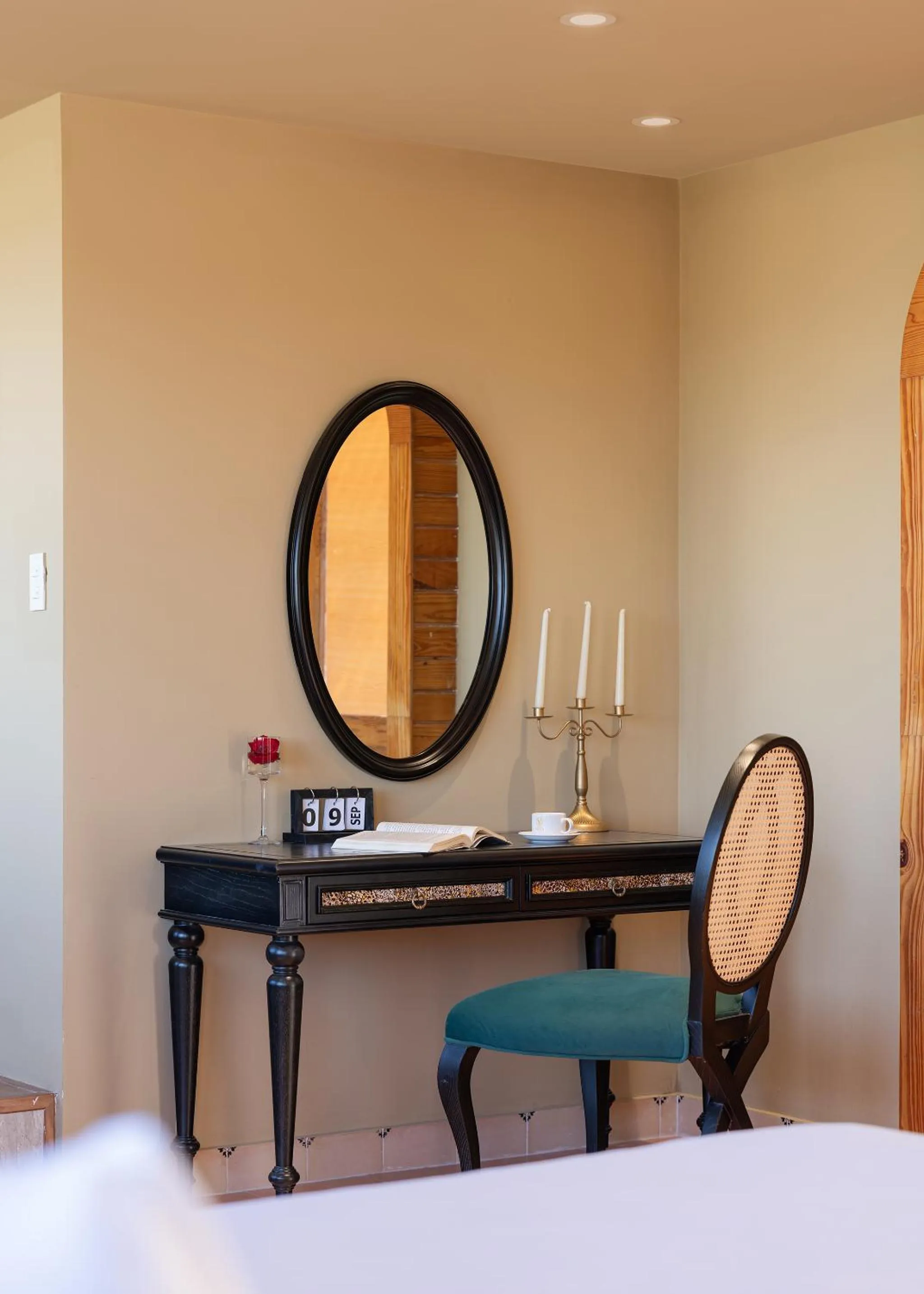 Seating area, Bed in New Life Hotel - Da Lat