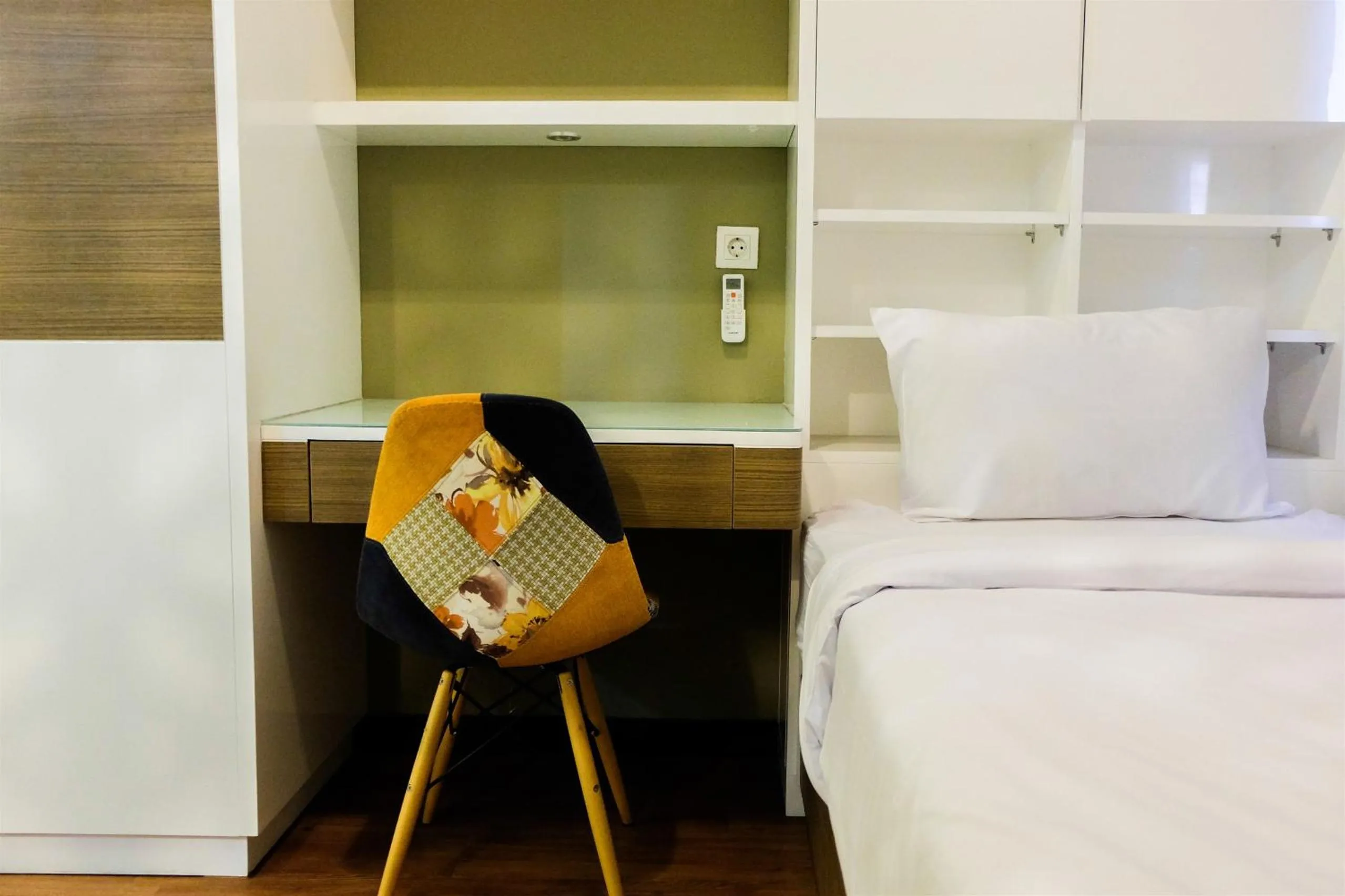 Bed in Amazing 2BR with City View The Wave Kuningan Apartment By Travelio