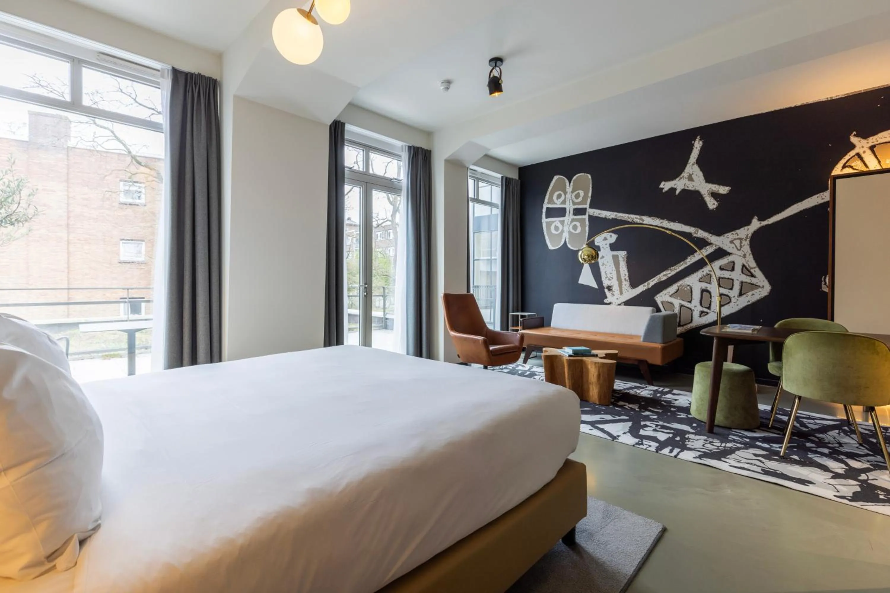 Bed in Fletcher Boutique Hotel Slaak-Rotterdam