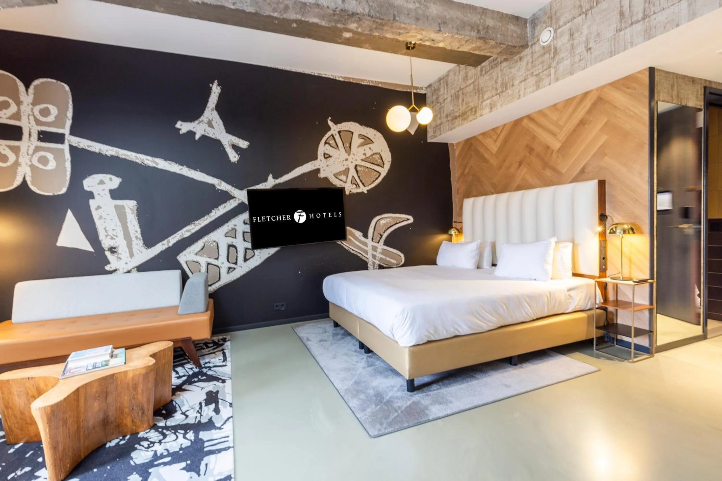 Photo of the whole room, Bed in Fletcher Boutique Hotel Slaak-Rotterdam