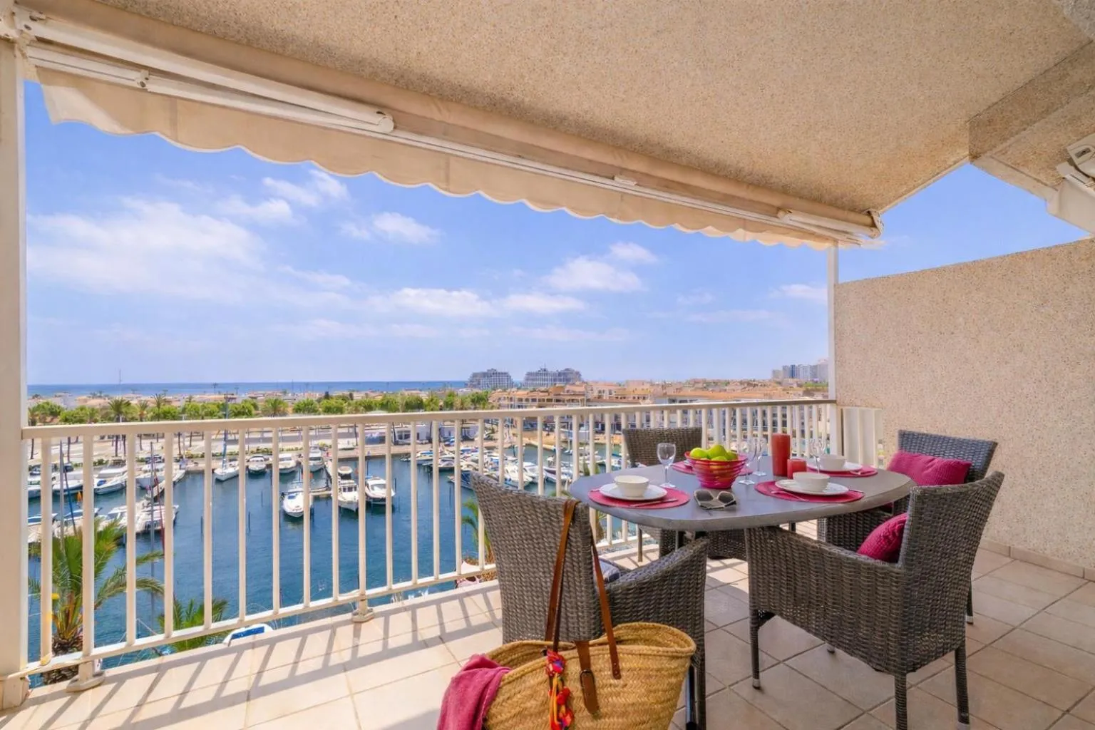 Balcony/Terrace in Apart-rent Penthouse Port Grec 0160