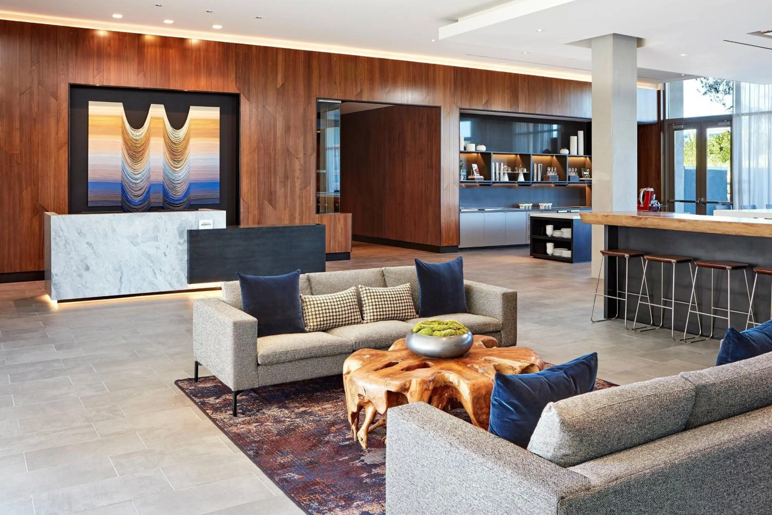 Lobby or reception in AC Hotel by Marriott San Jose Santa Clara