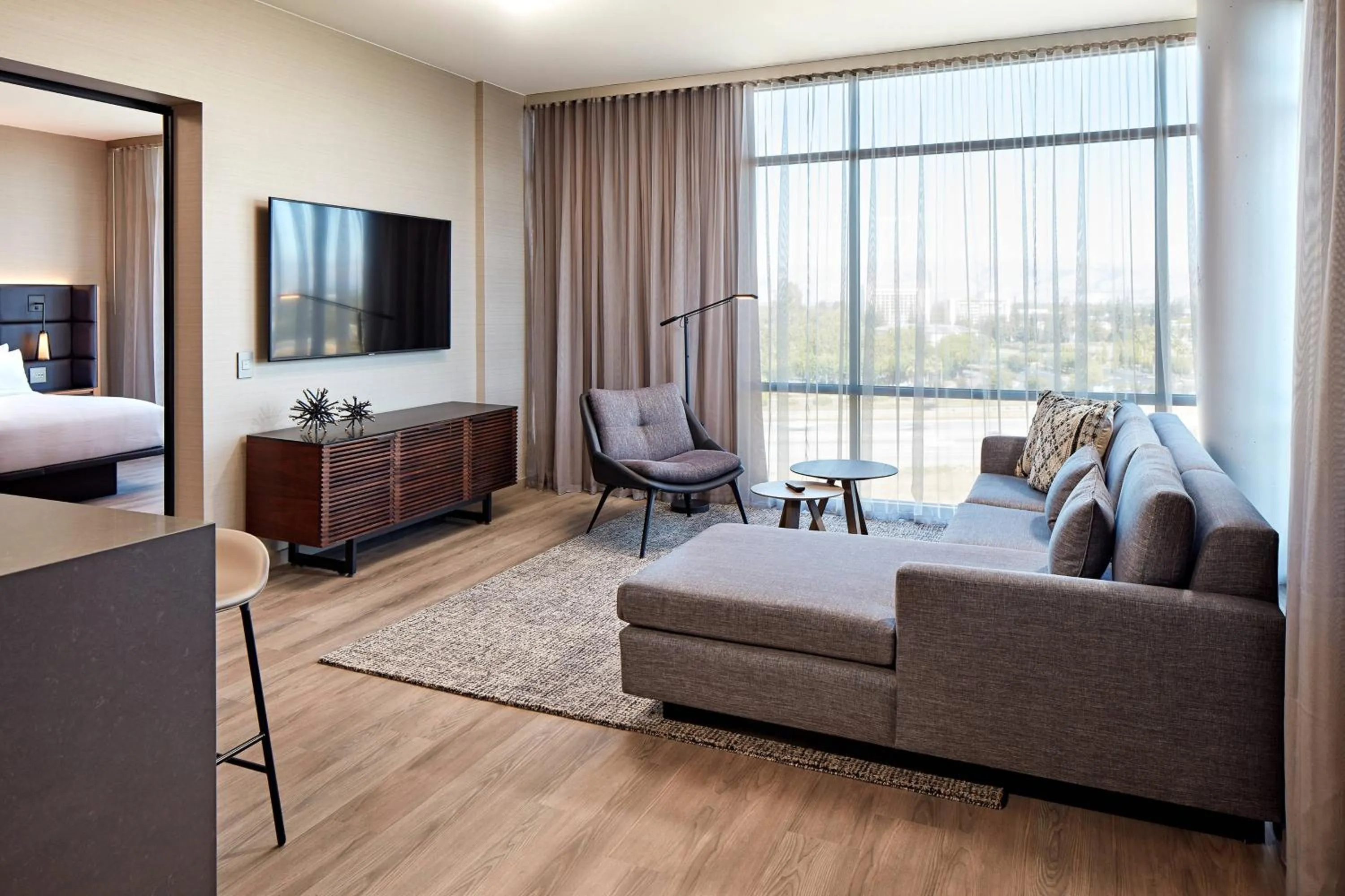 Photo of the whole room, Bed in AC Hotel by Marriott San Jose Santa Clara