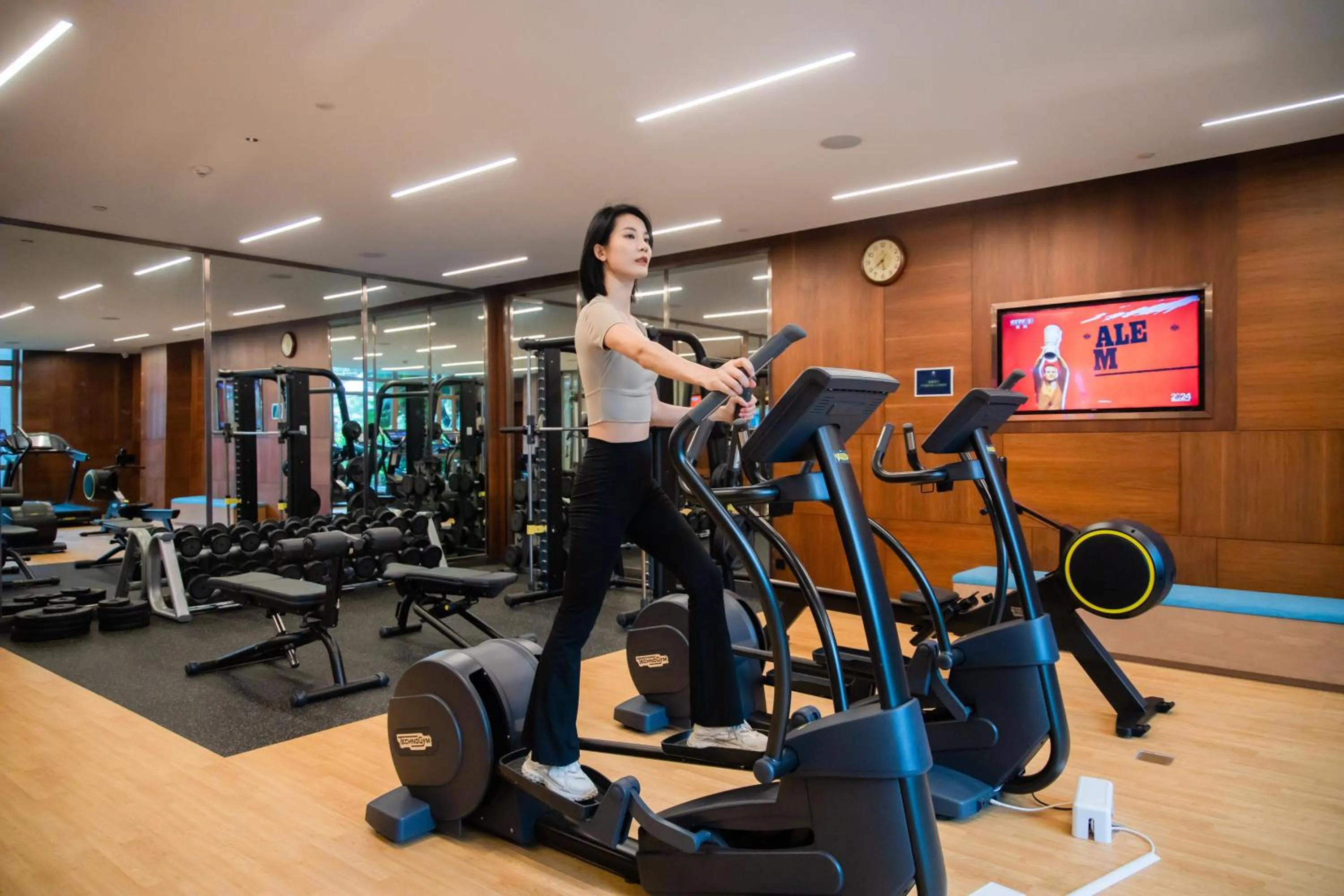 Fitness centre/facilities in DoubleTree by Hilton Shanwei