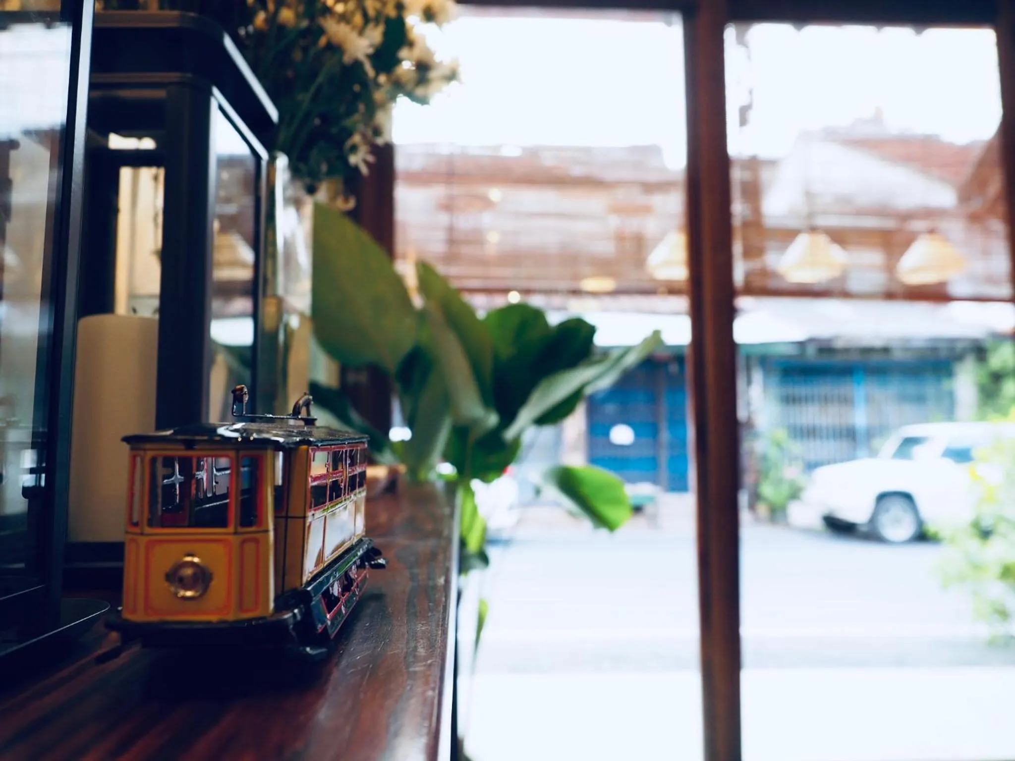 Decorative detail in Yu Cafe Hostel