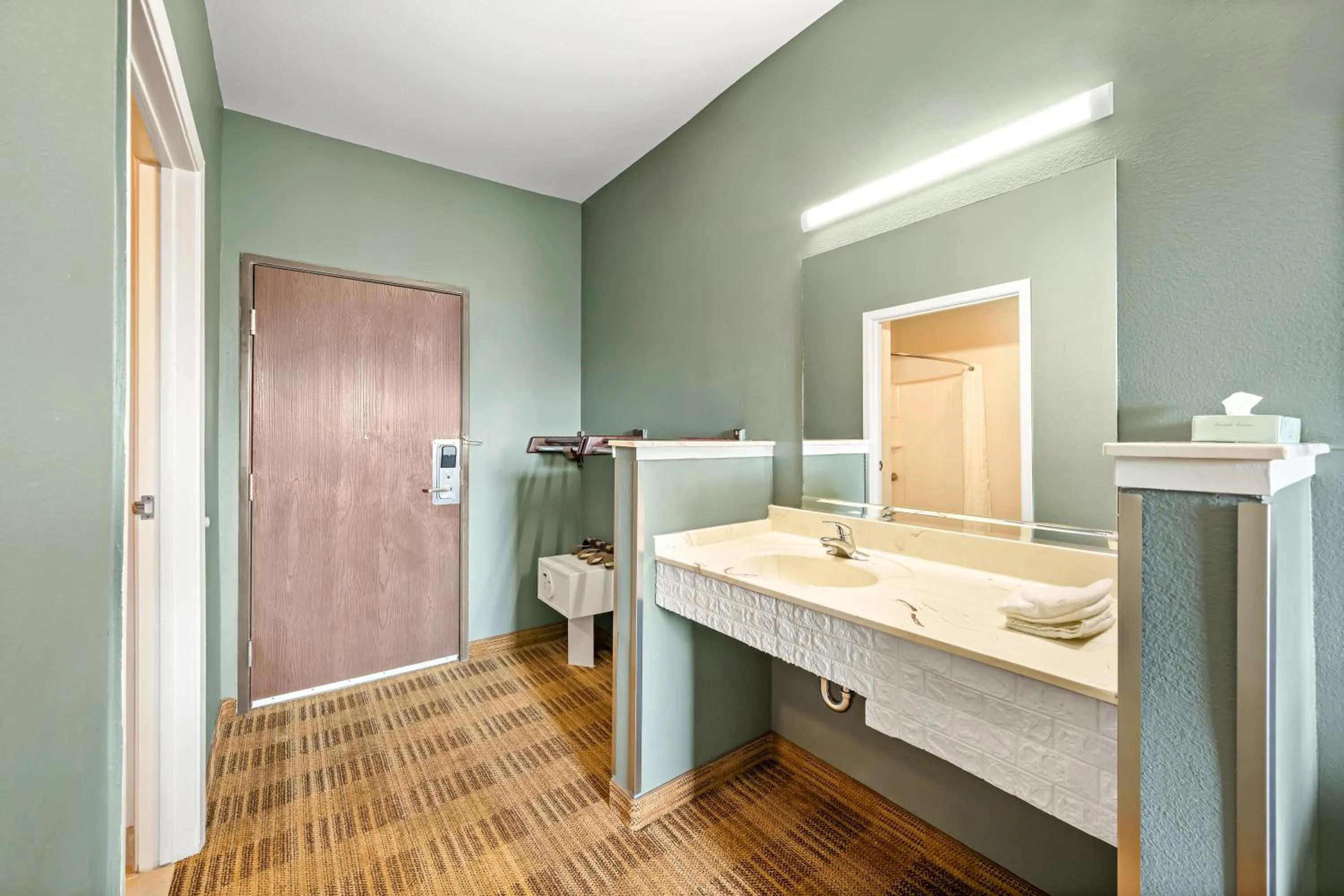Bathroom in Americas Best Value Inn Somerville Texas