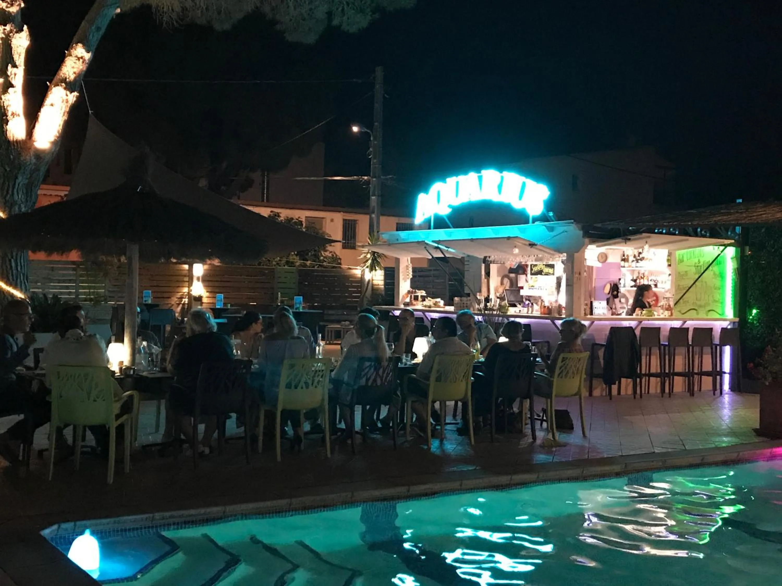 Patio in Hotel Aquarius