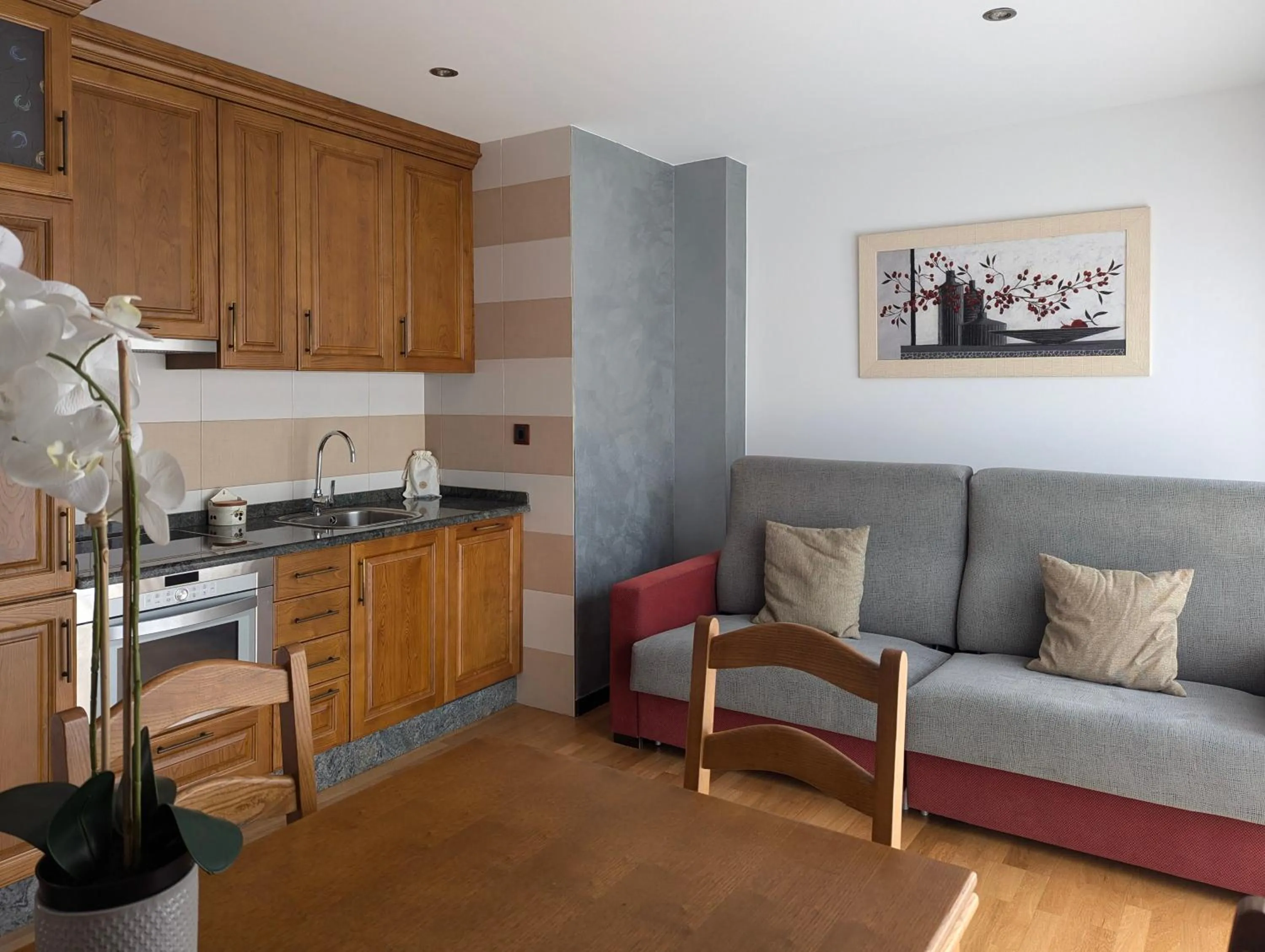 Kitchen or kitchenette in Hotel Apartamento Marouco