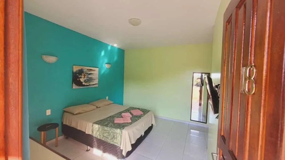 Bed in Hotel Recanto do Sol