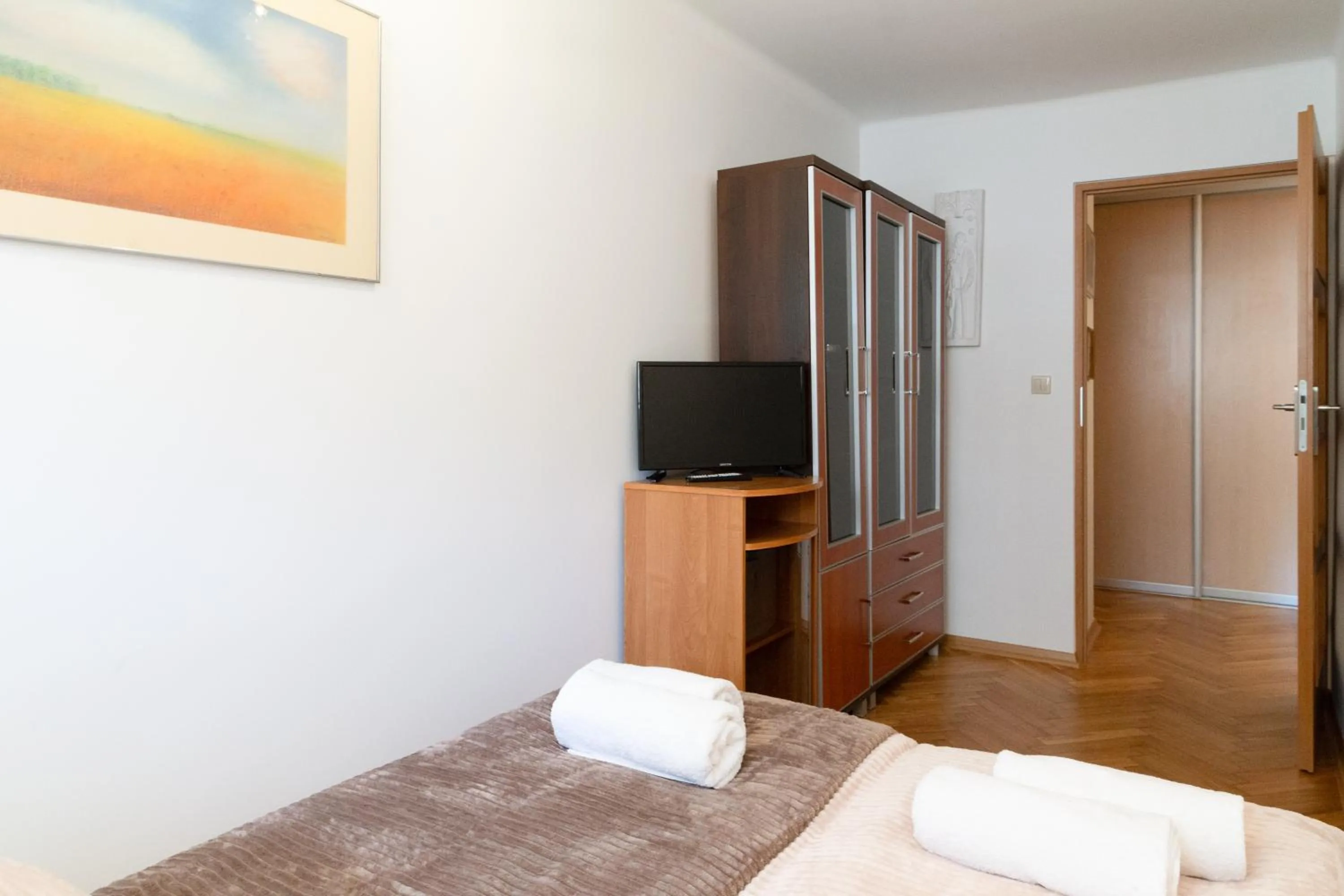 Bedroom, Bed in Traditional Apartment Starowiślna street