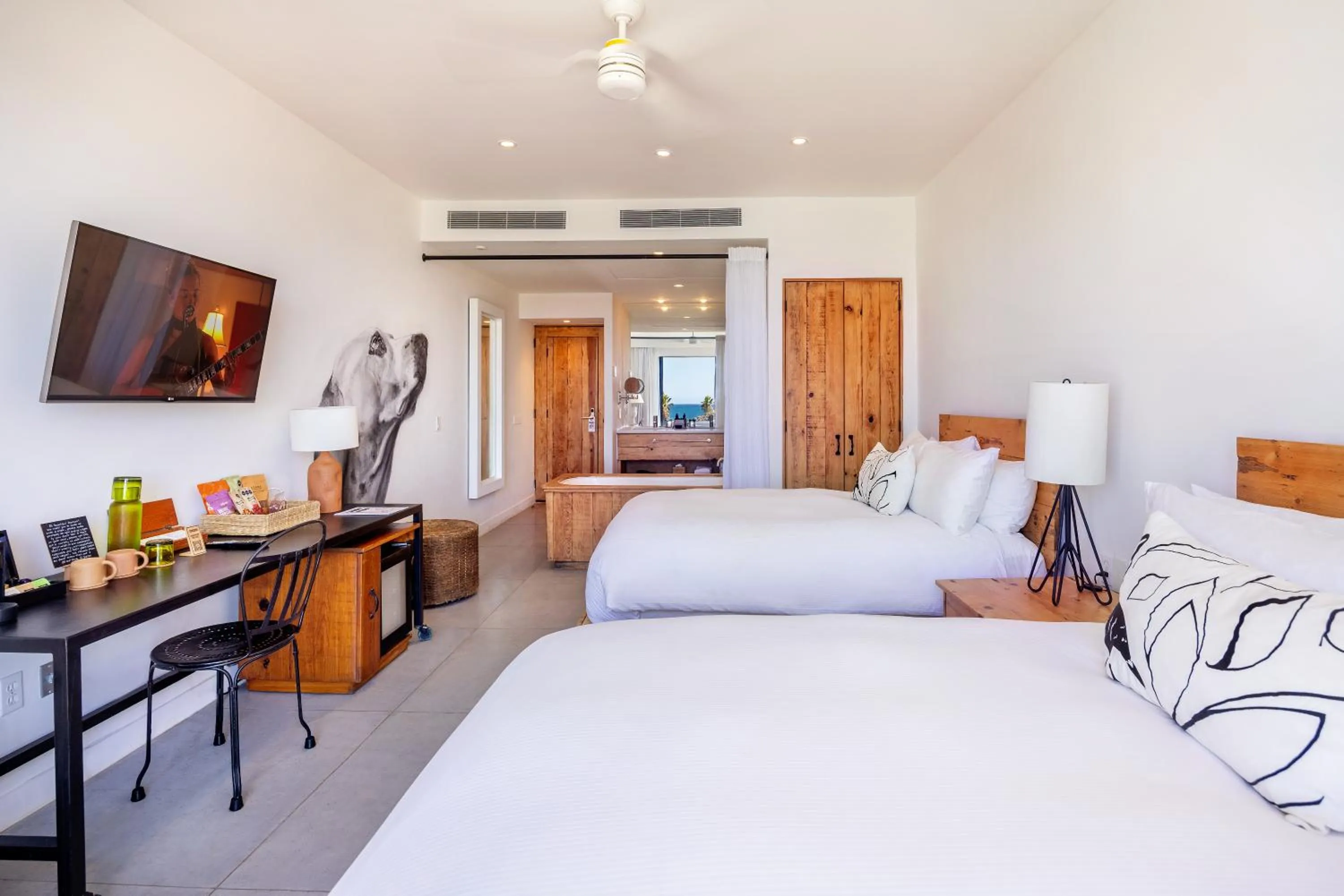 Bed in Hotel El Ganzo - Adults Only