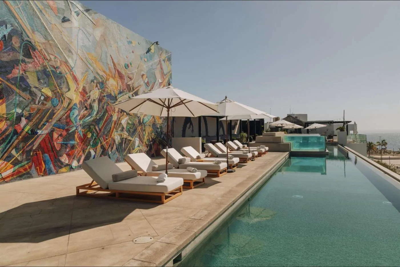 Pool view in Hotel El Ganzo - Adults Only