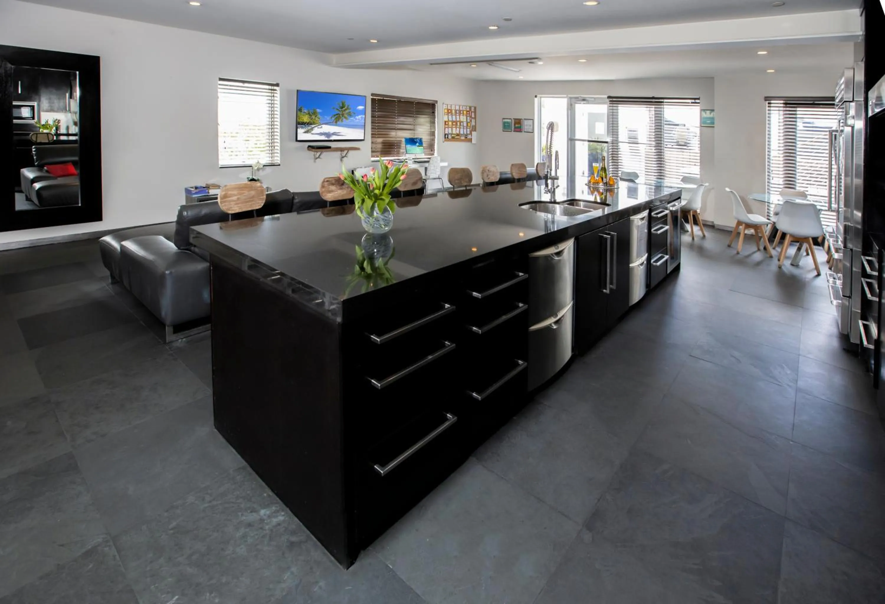 Communal kitchen in Posh South Beach