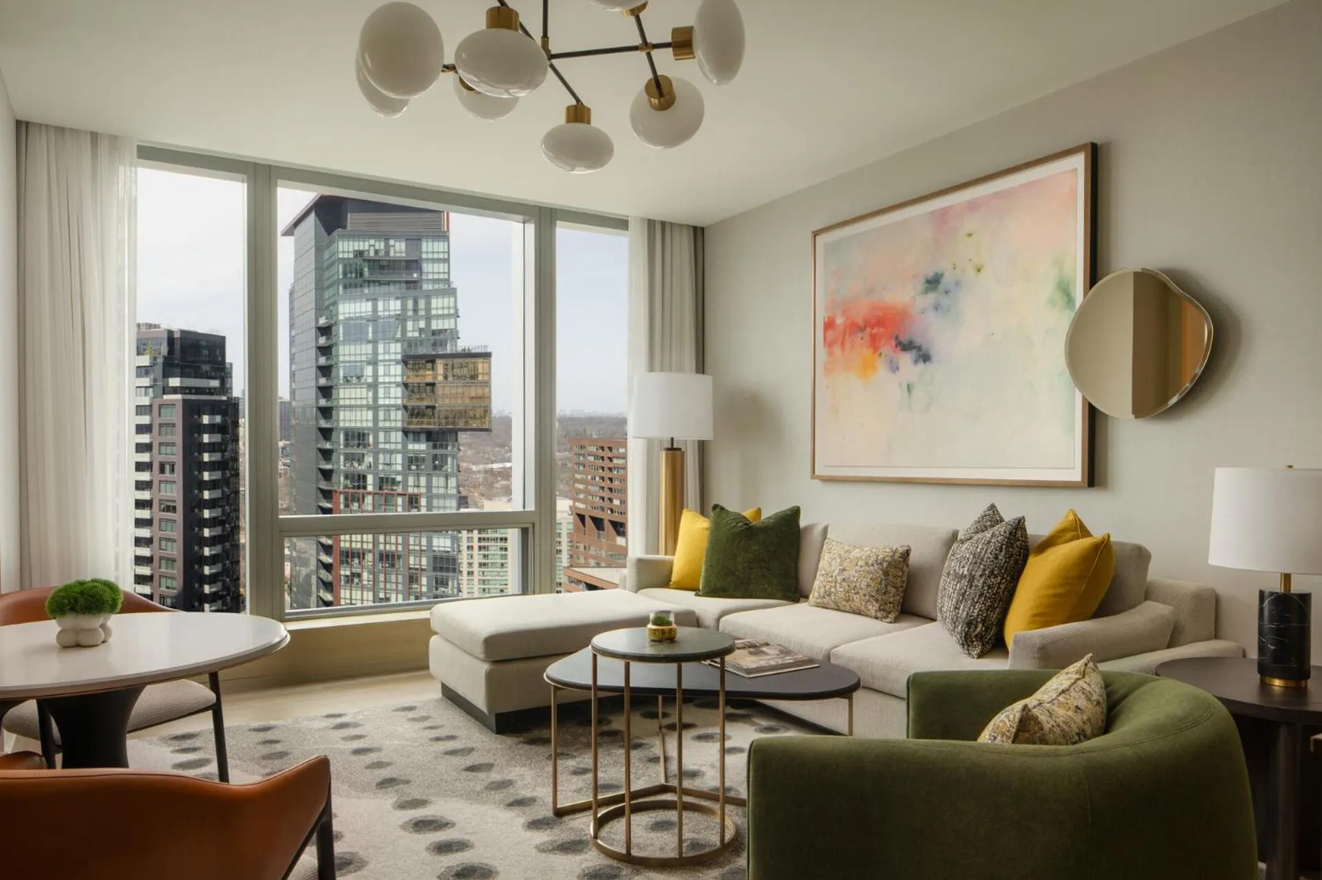 Living room in Four Seasons Hotel Toronto