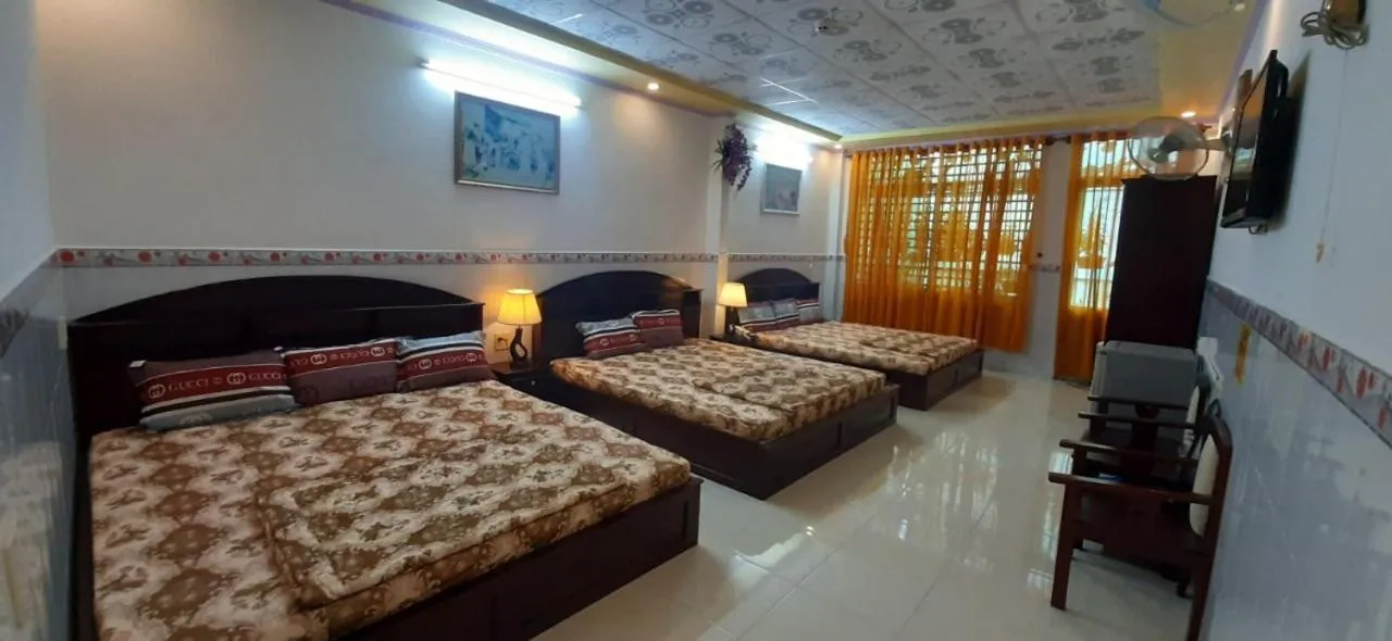 Bed in Huynh Lac Can Tho Hotel