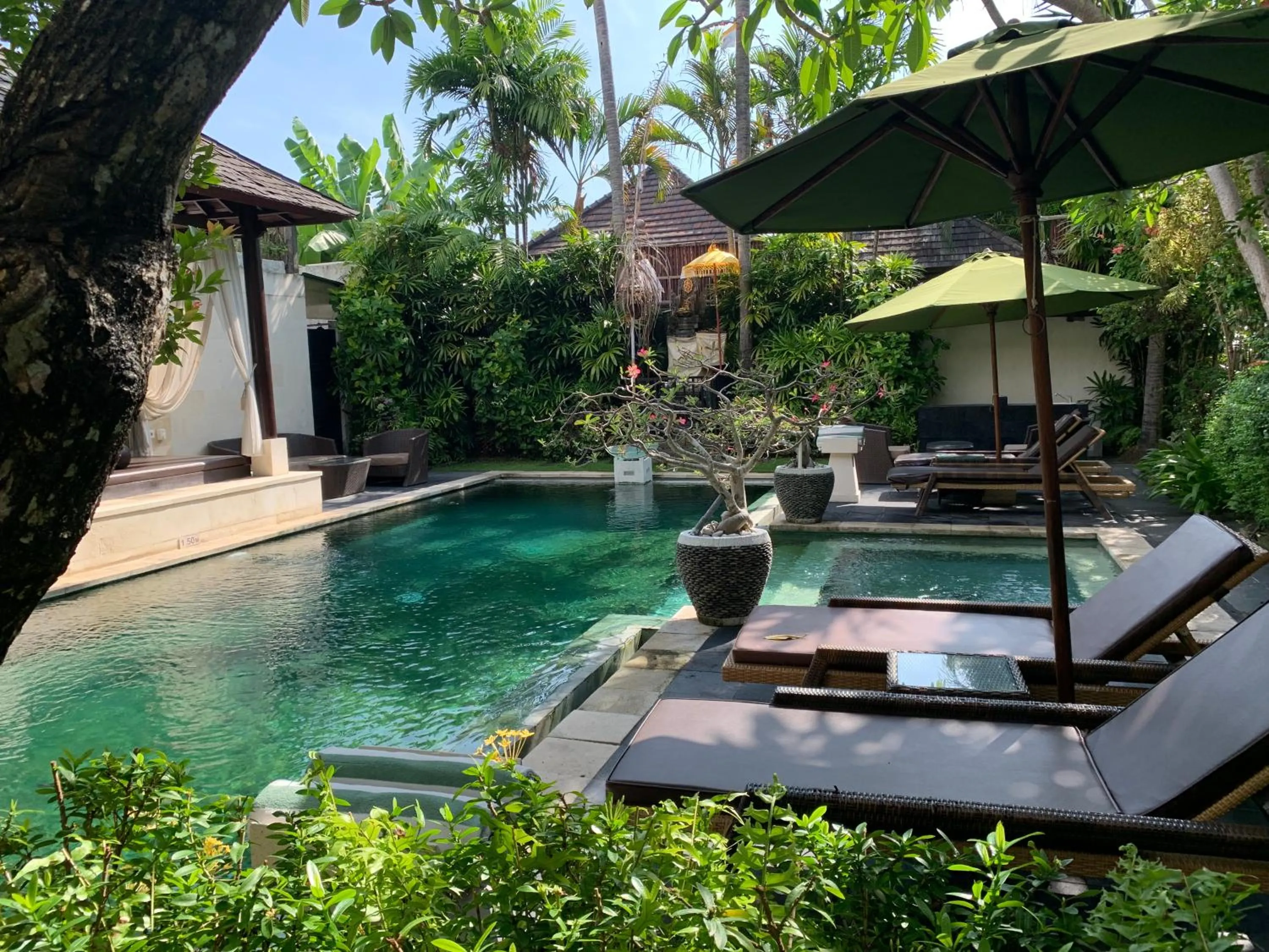 Pool view in Nike Villas