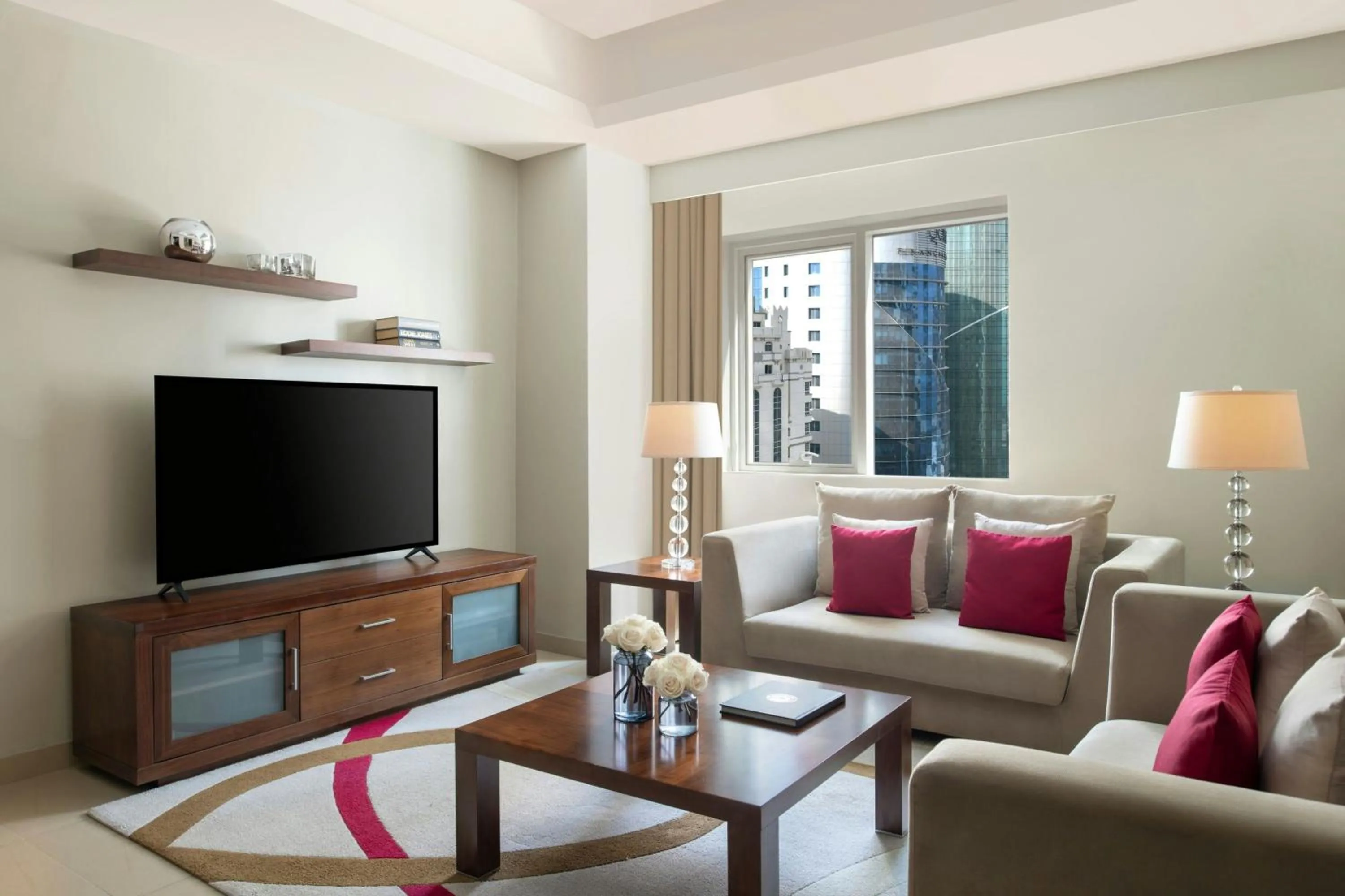 Photo of the whole room in Marriott Executive Apartments City Center Doha
