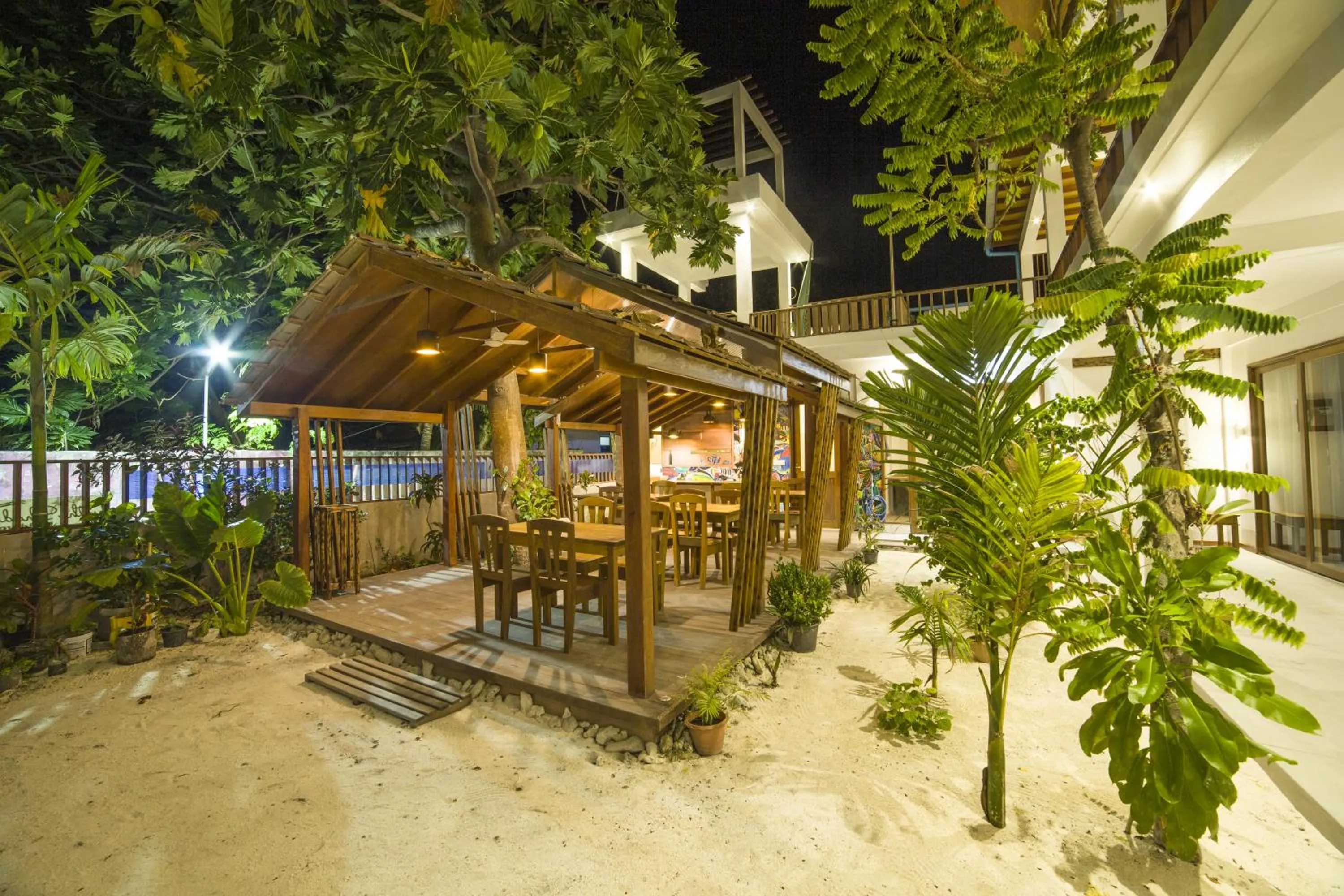 Dining area in By the shade Maldives