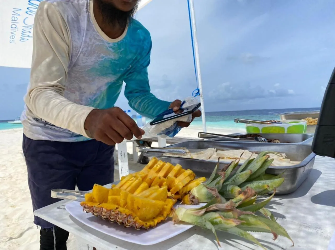 By the shade Maldives