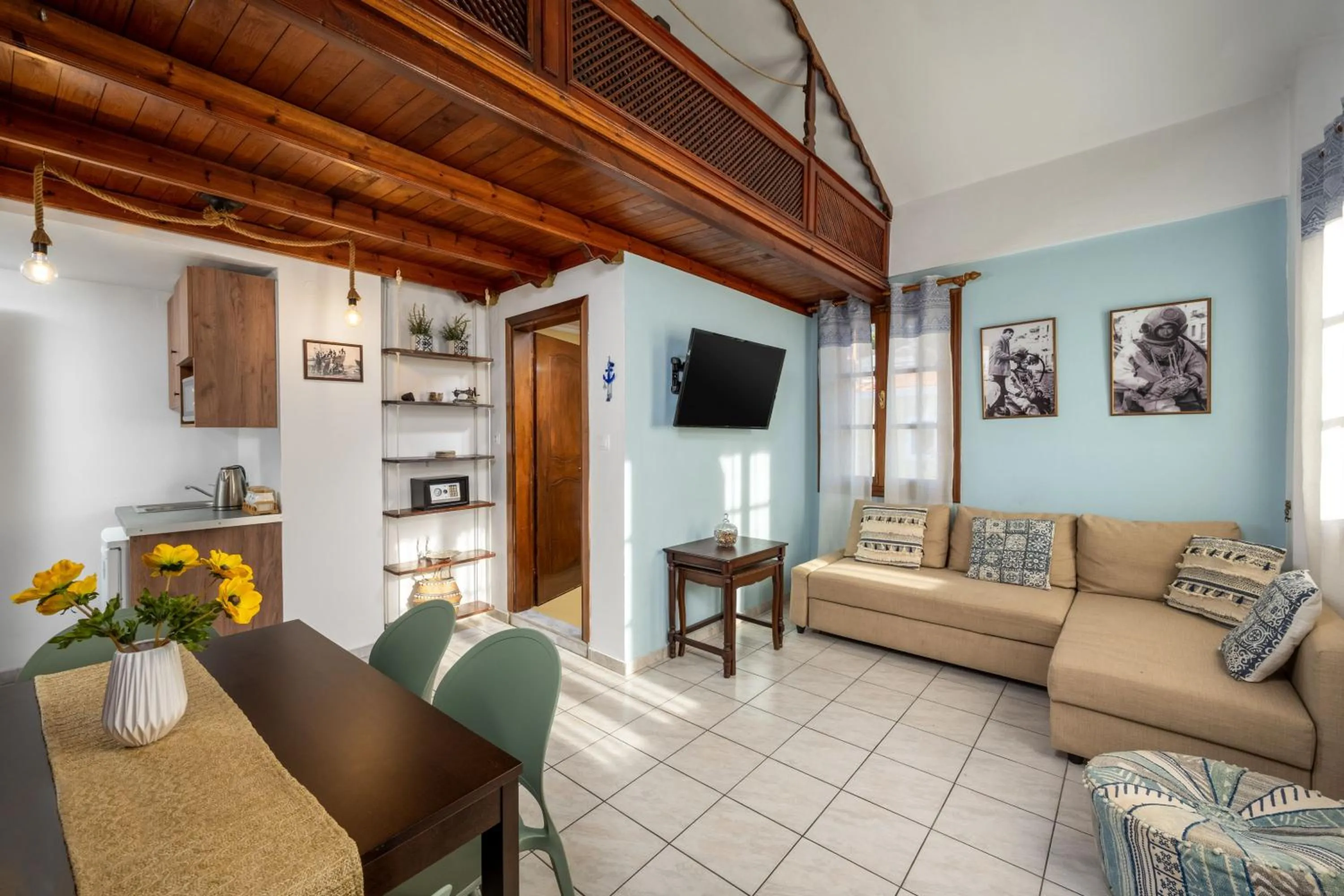 Living room in The Old Symi