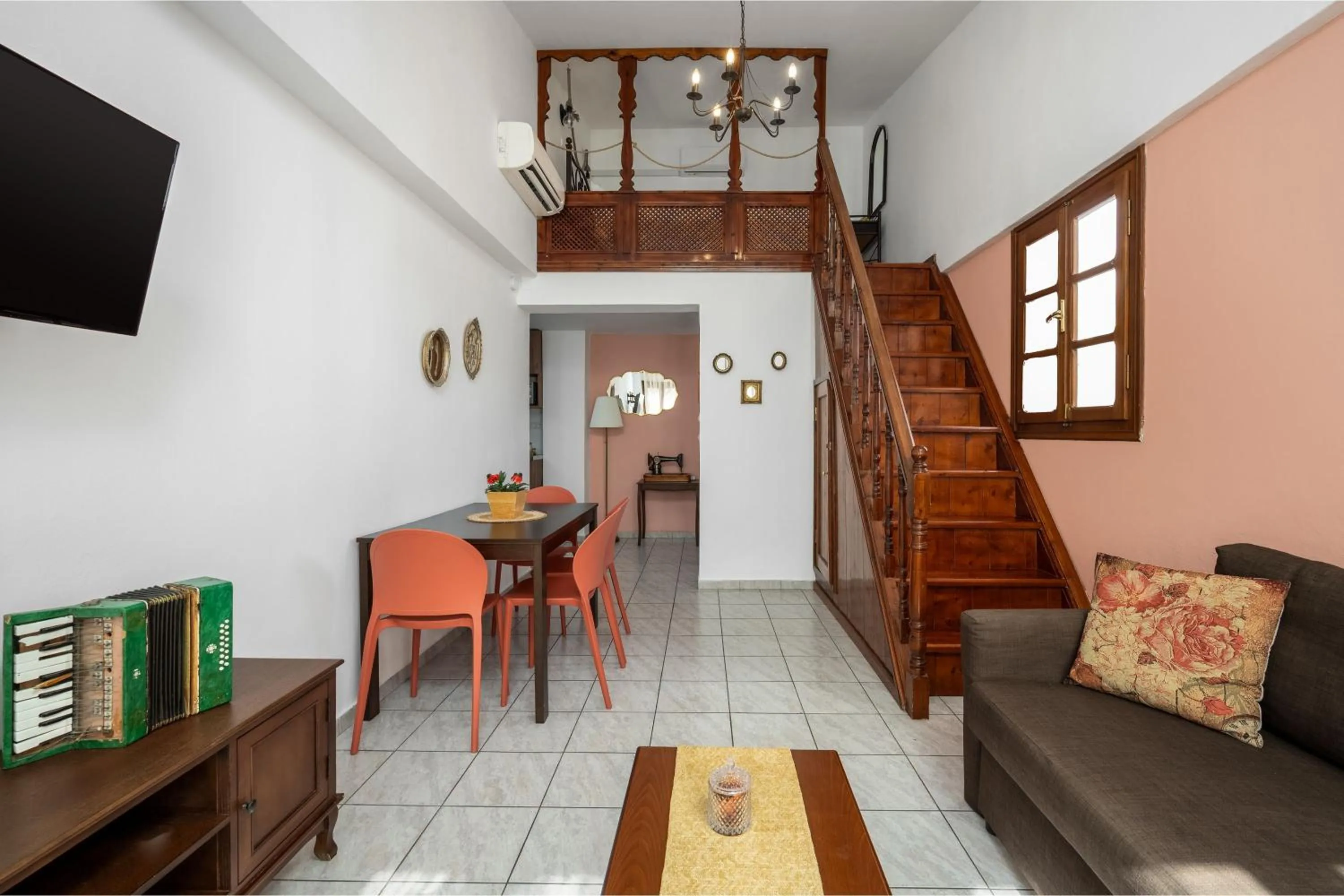 Living room in The Old Symi