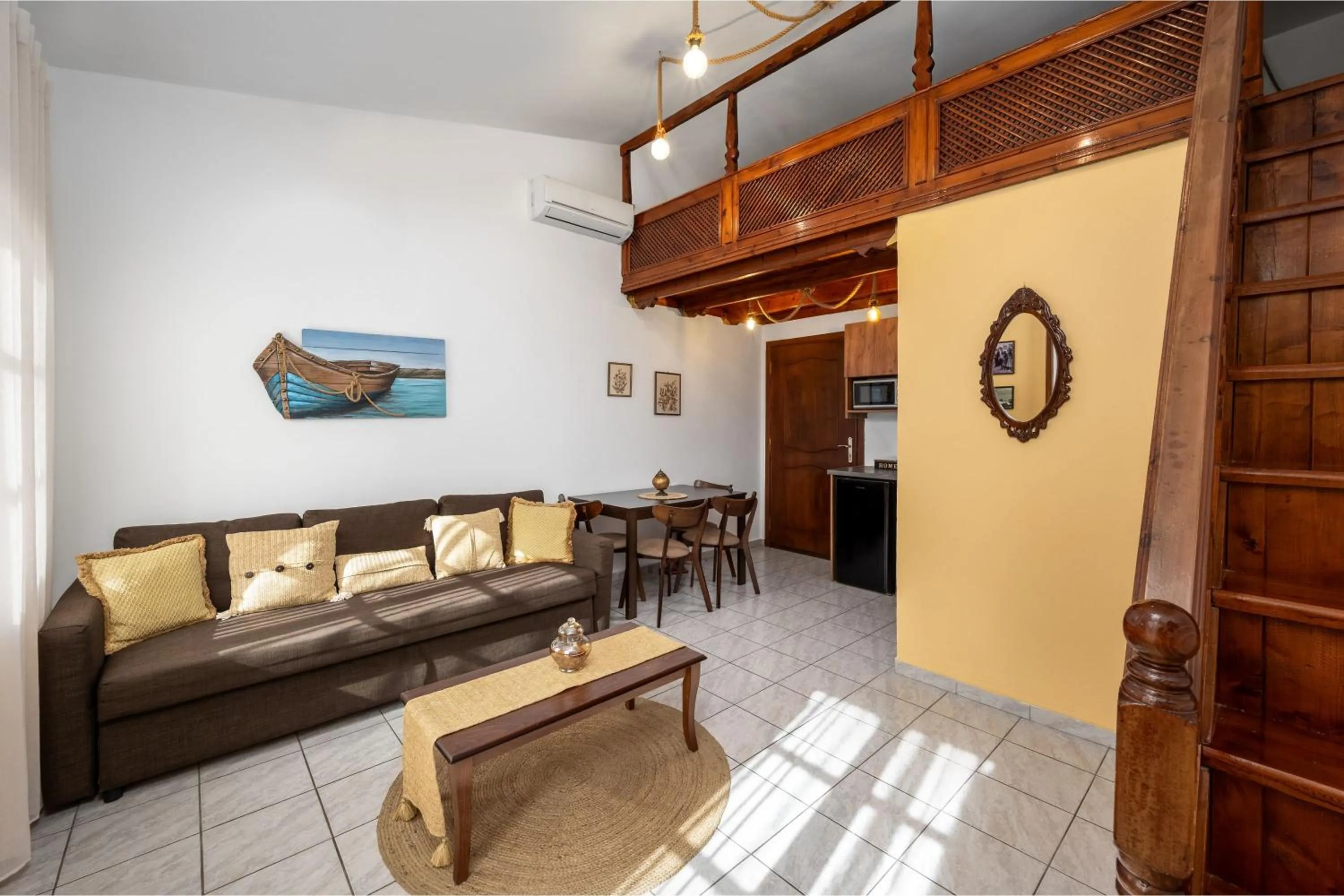 Living room in The Old Symi