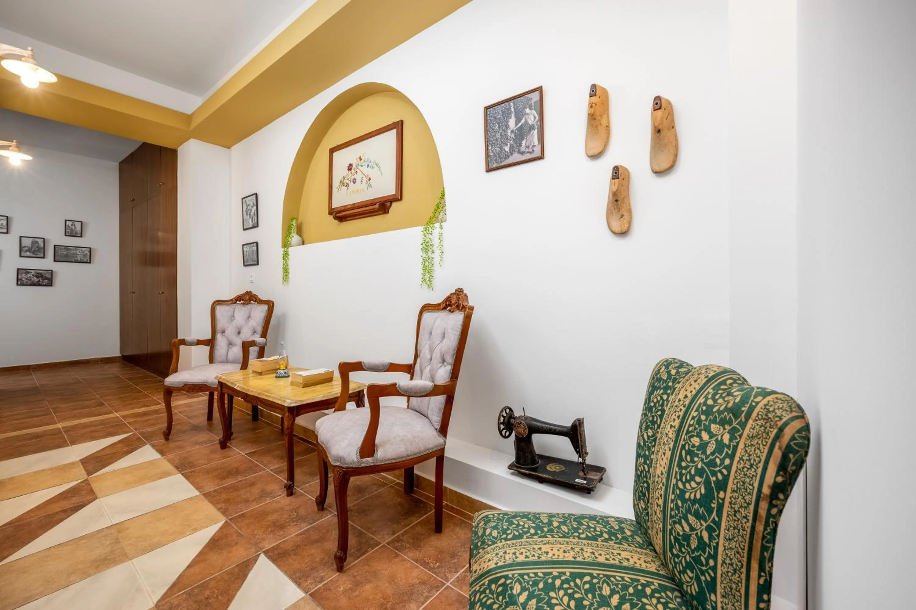 Seating area in The Old Symi