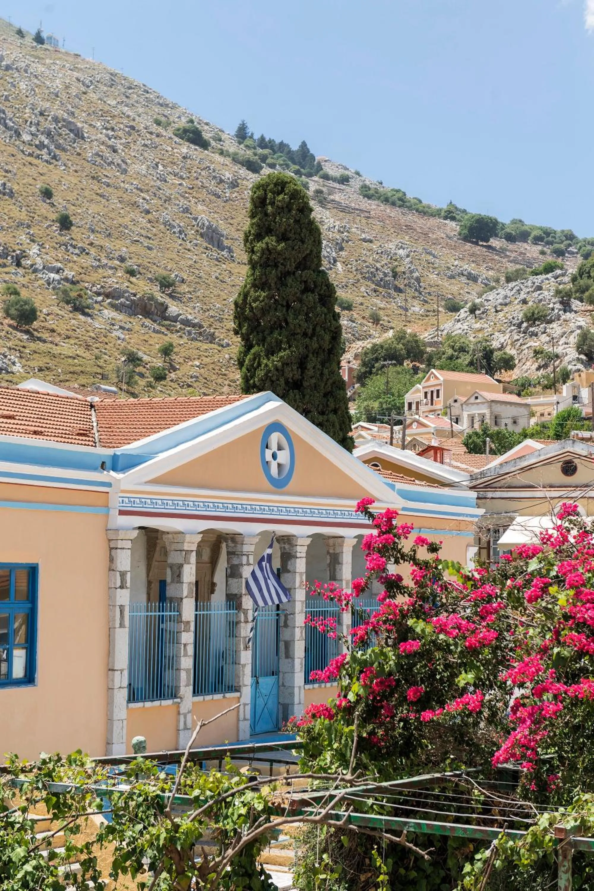 Mountain view in The Old Symi