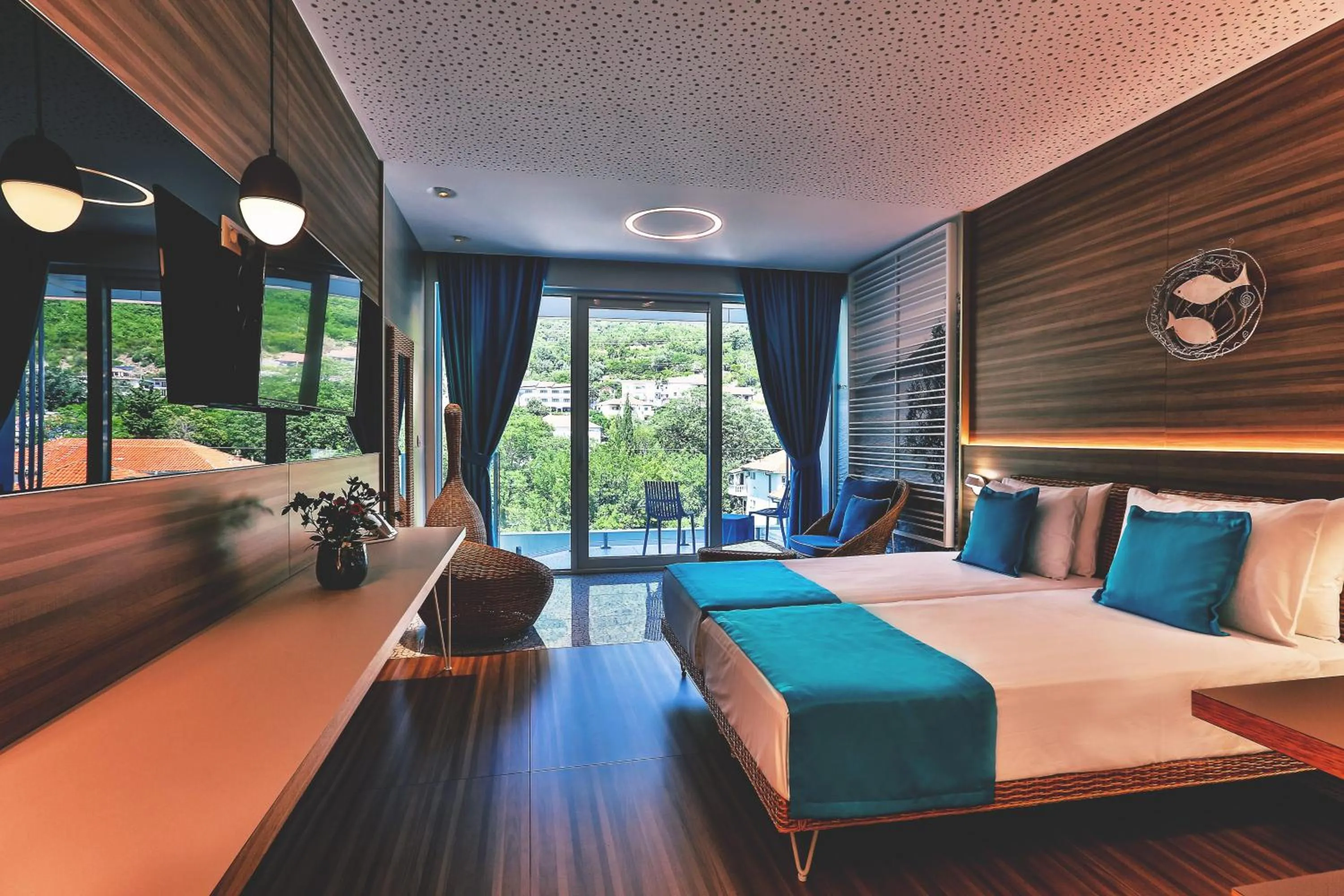 Bedroom, Bed in Carine Hotel Kumbor Superior