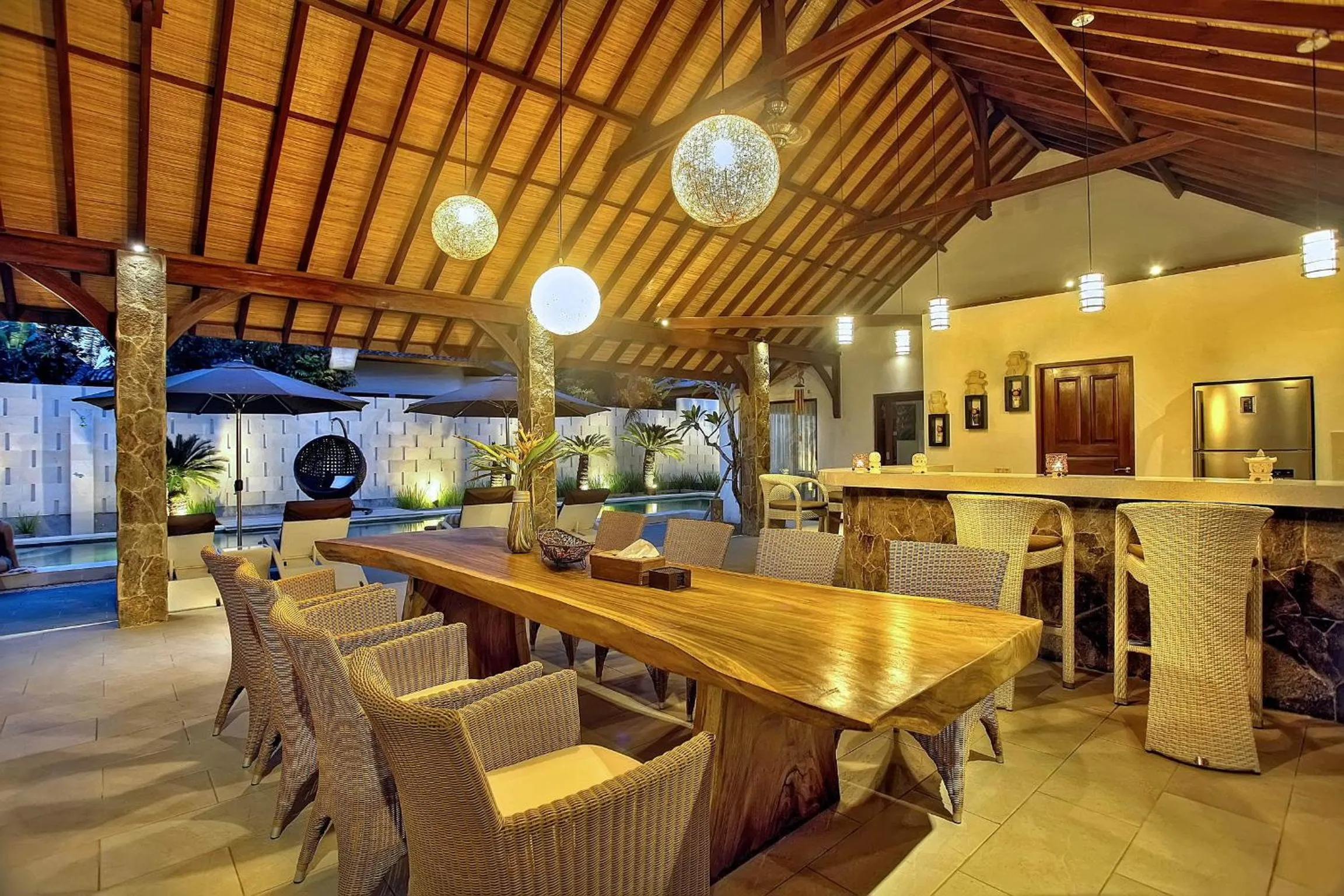Dining area in Villa Esperanto Seminyak