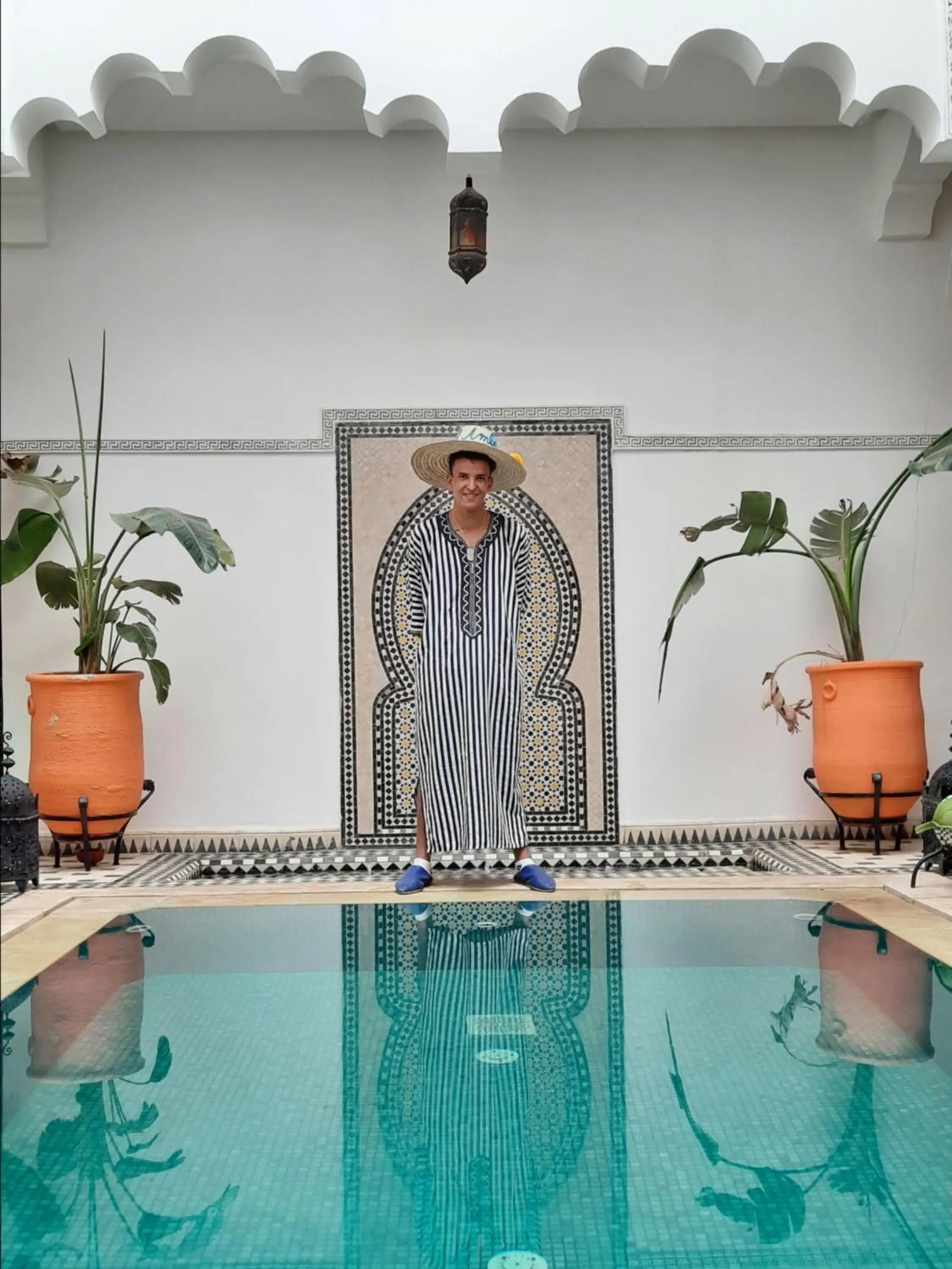 Swimming pool in Hotel Riad Amlal