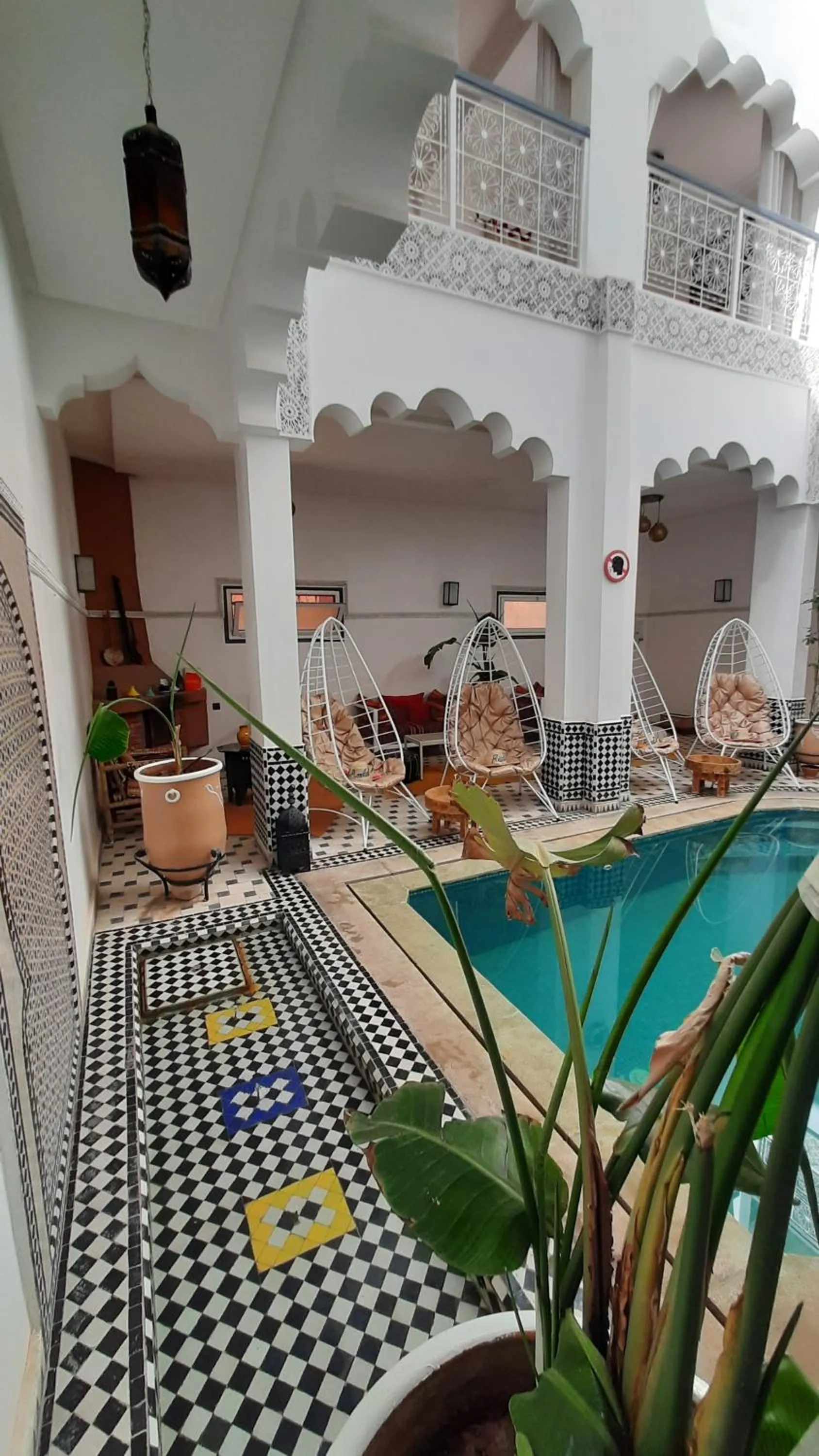 Swimming pool in Hotel Riad Amlal