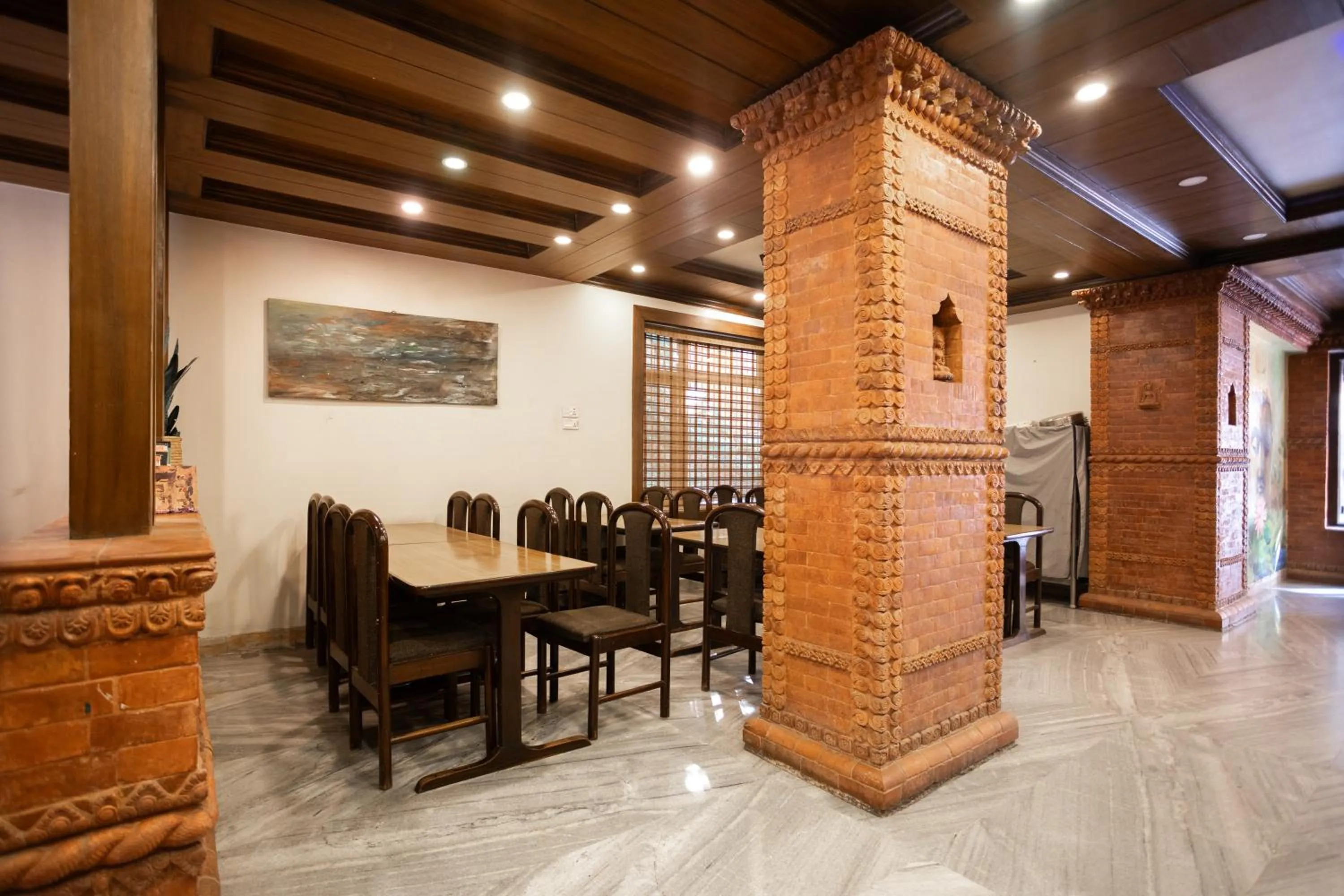 Dining area in Hotel Buddha