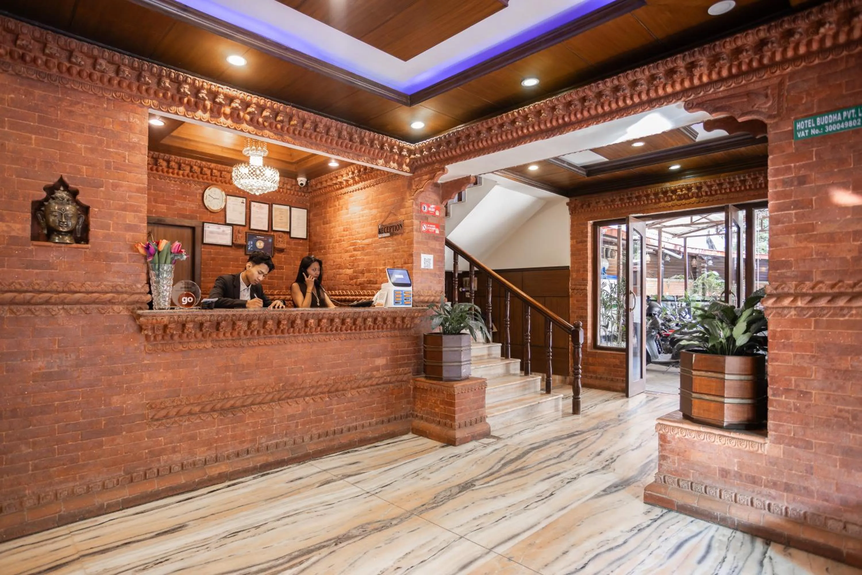 Lobby or reception in Hotel Buddha