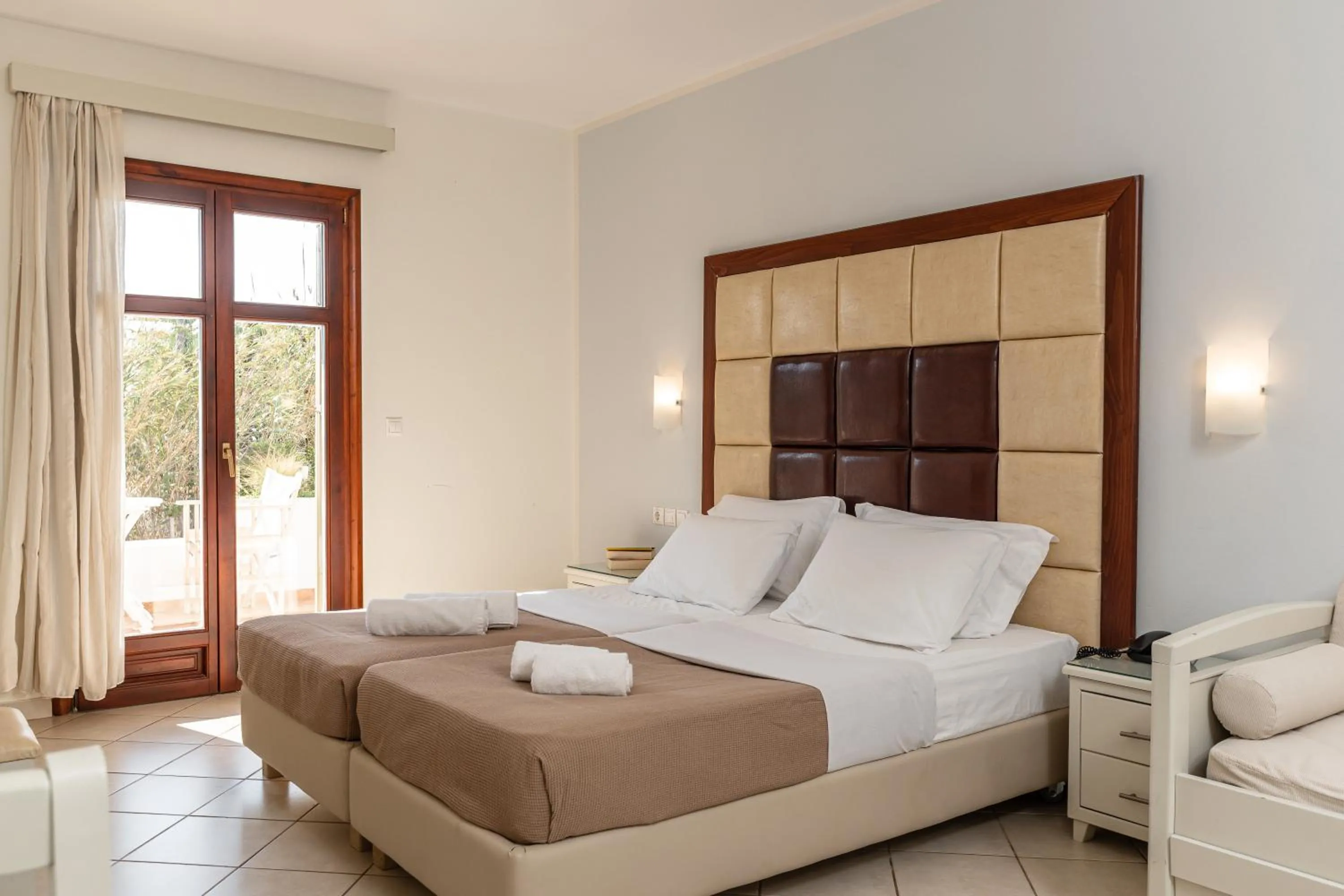 Bed in Plaka Hotel II