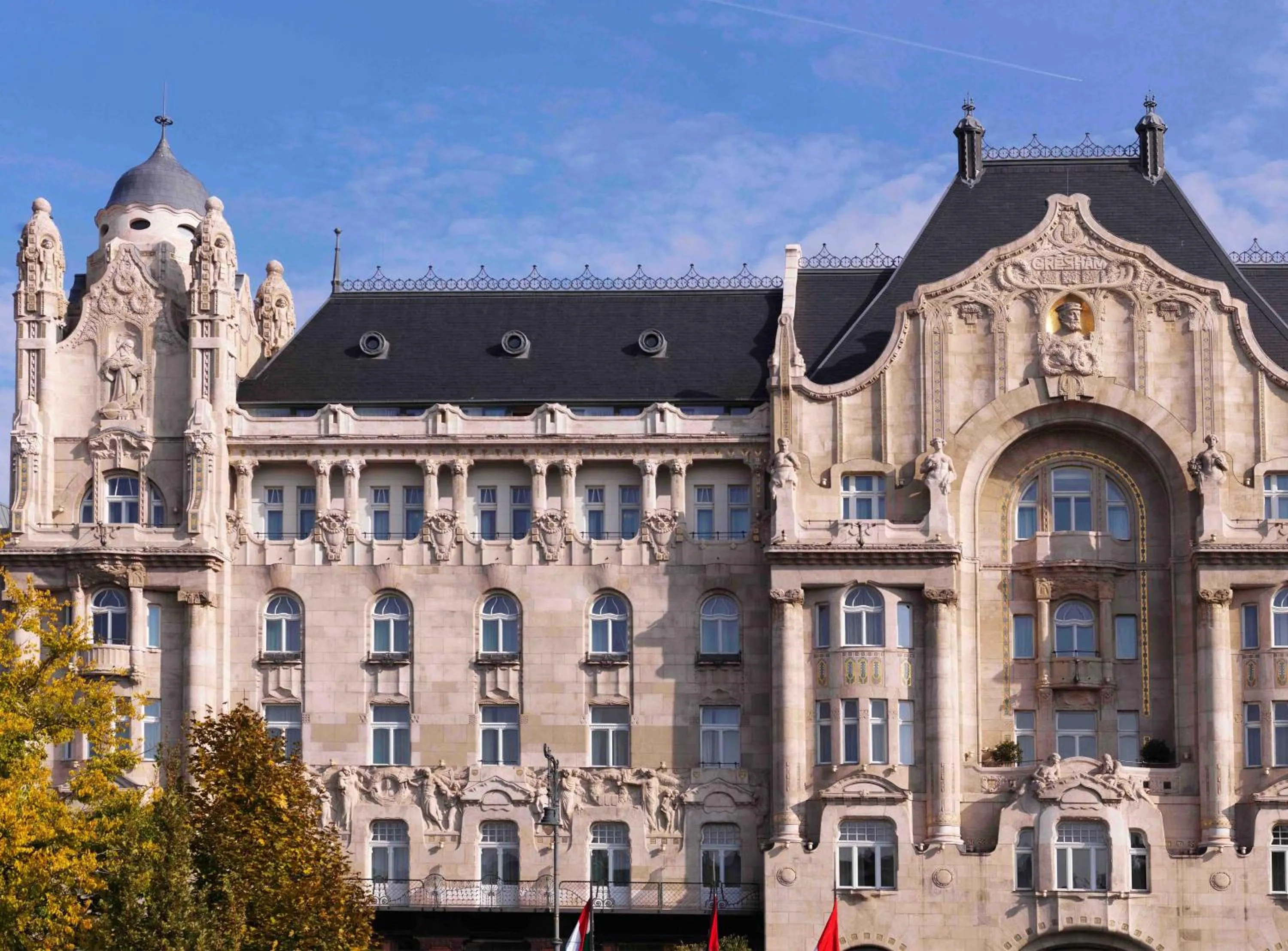 Facade/entrance in Four Seasons Hotel Gresham Palace Budapest