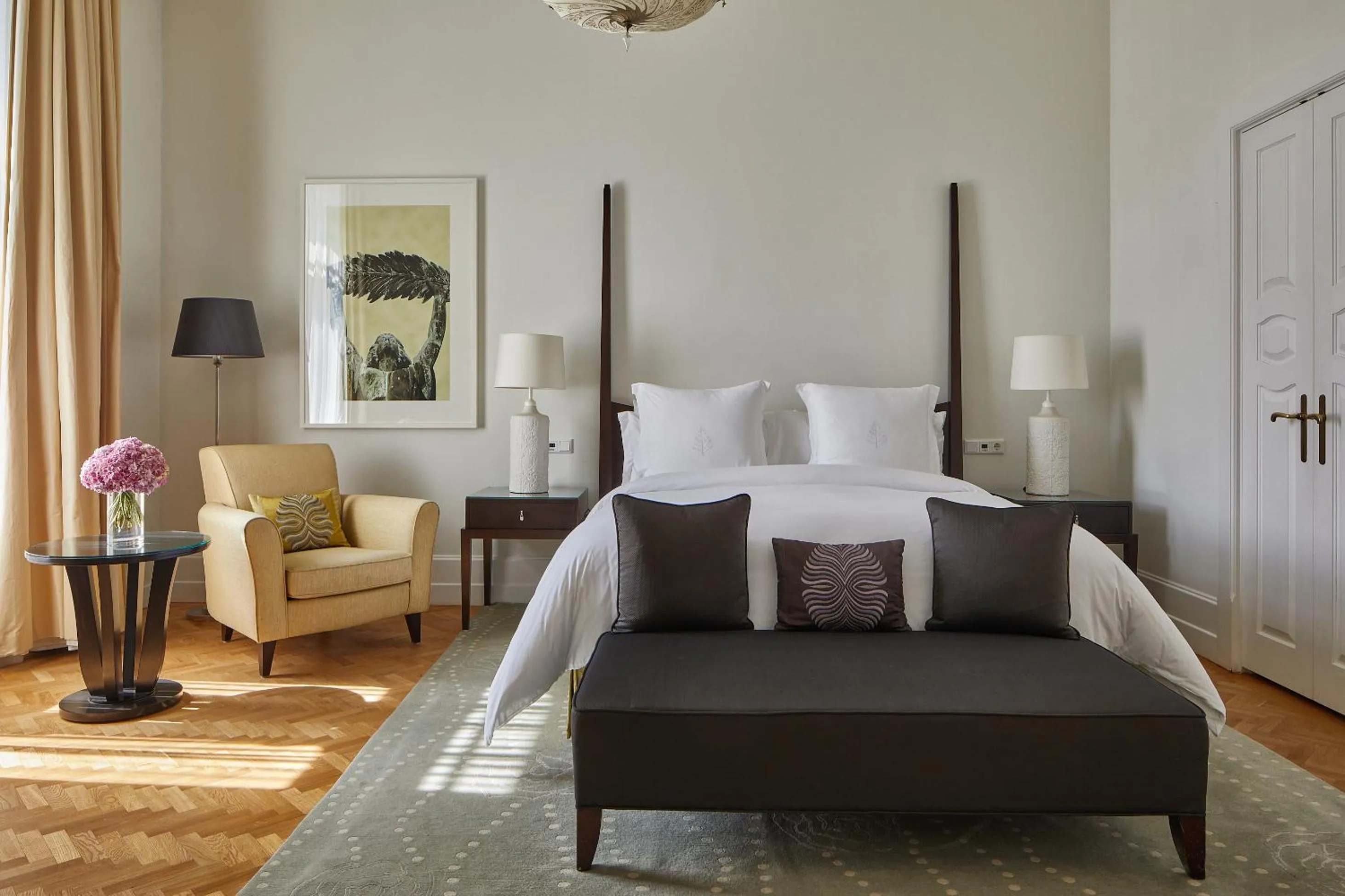 Bed in Four Seasons Hotel Gresham Palace Budapest