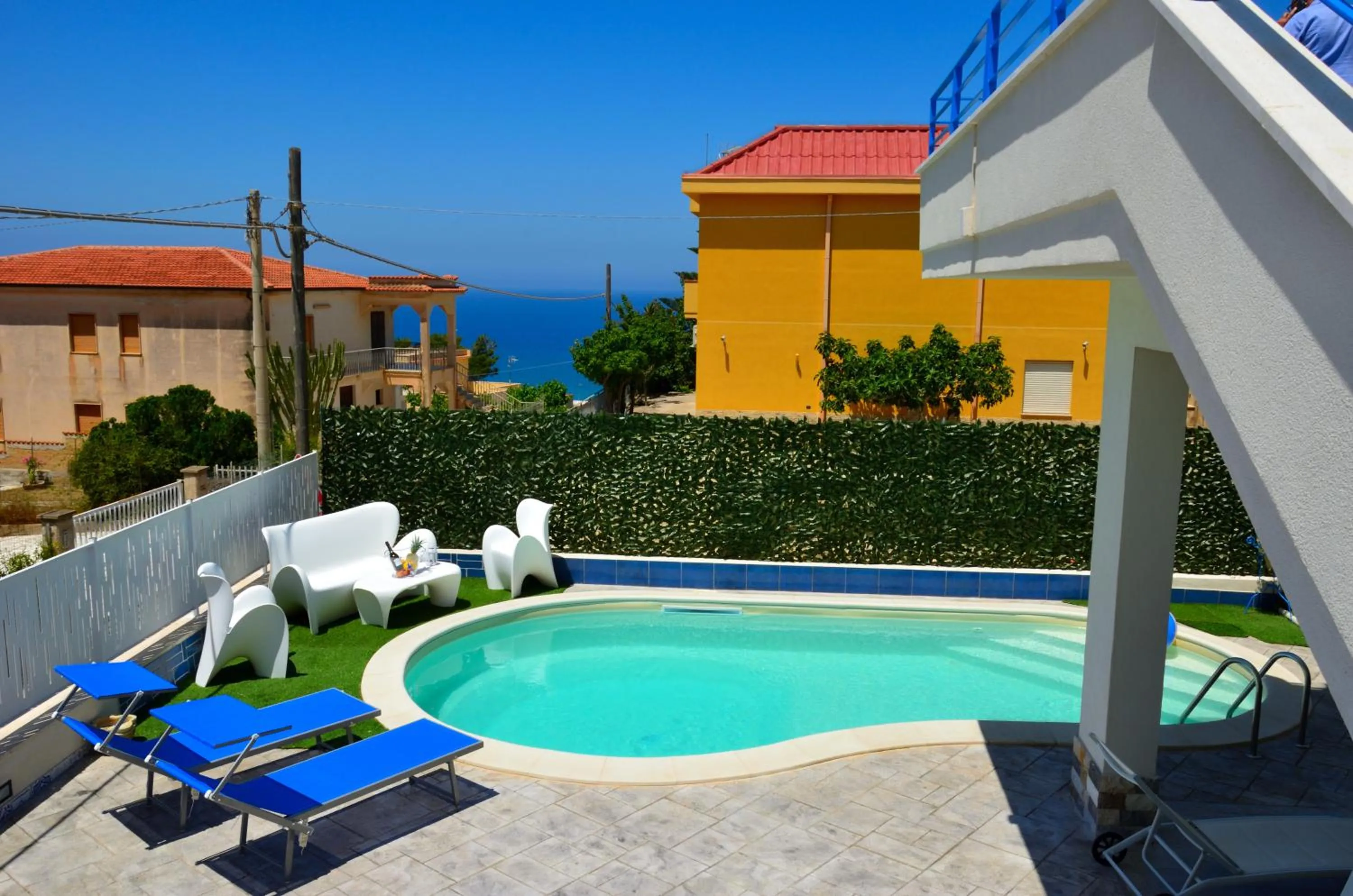 Pool view in Villa con piscina Alcamo Marina