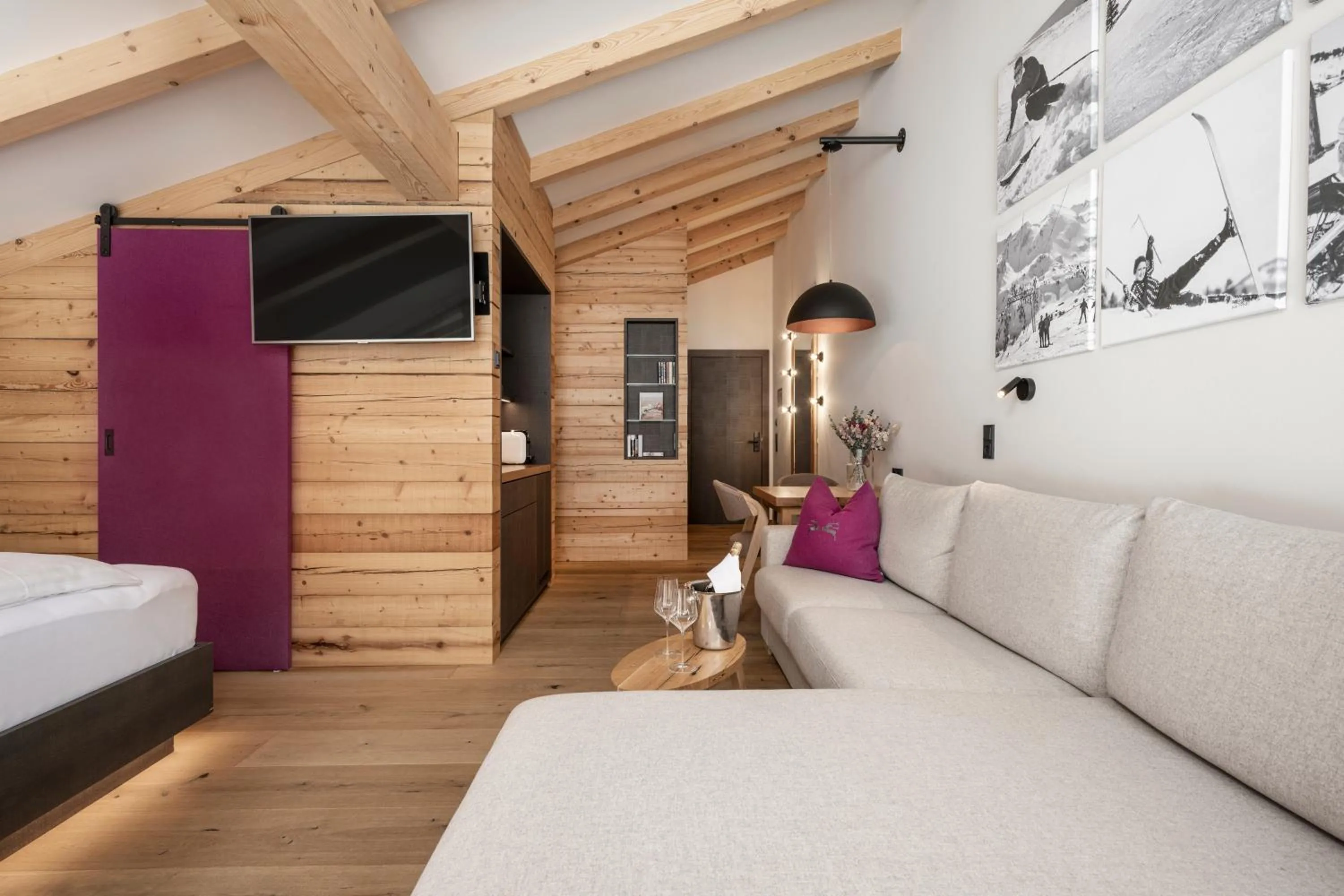 Bed in AUSTRIA APPART - natural Lifestyle Appartements auf der Piste