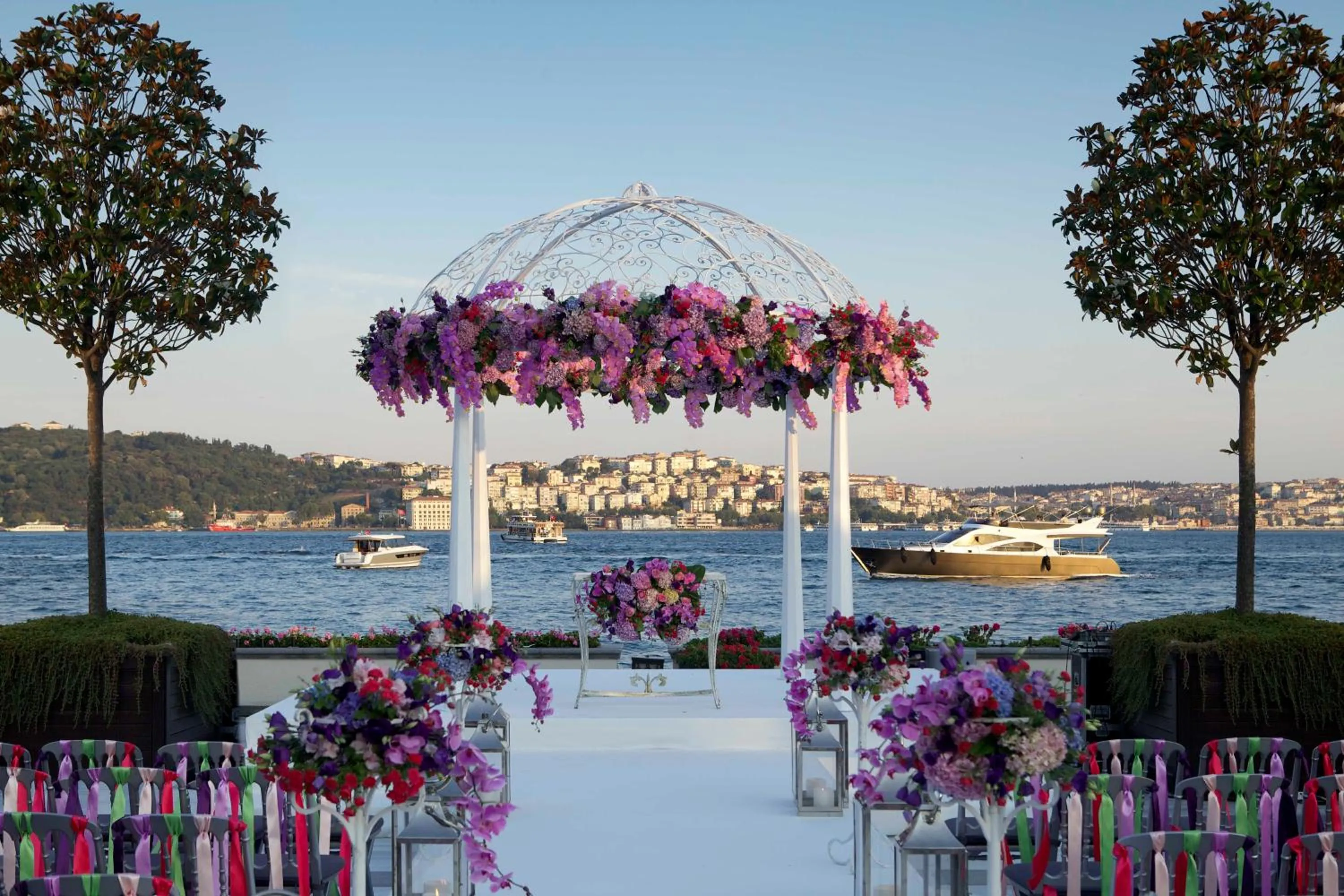 Facade/entrance in Four Seasons Hotel Istanbul at the Bosphorus